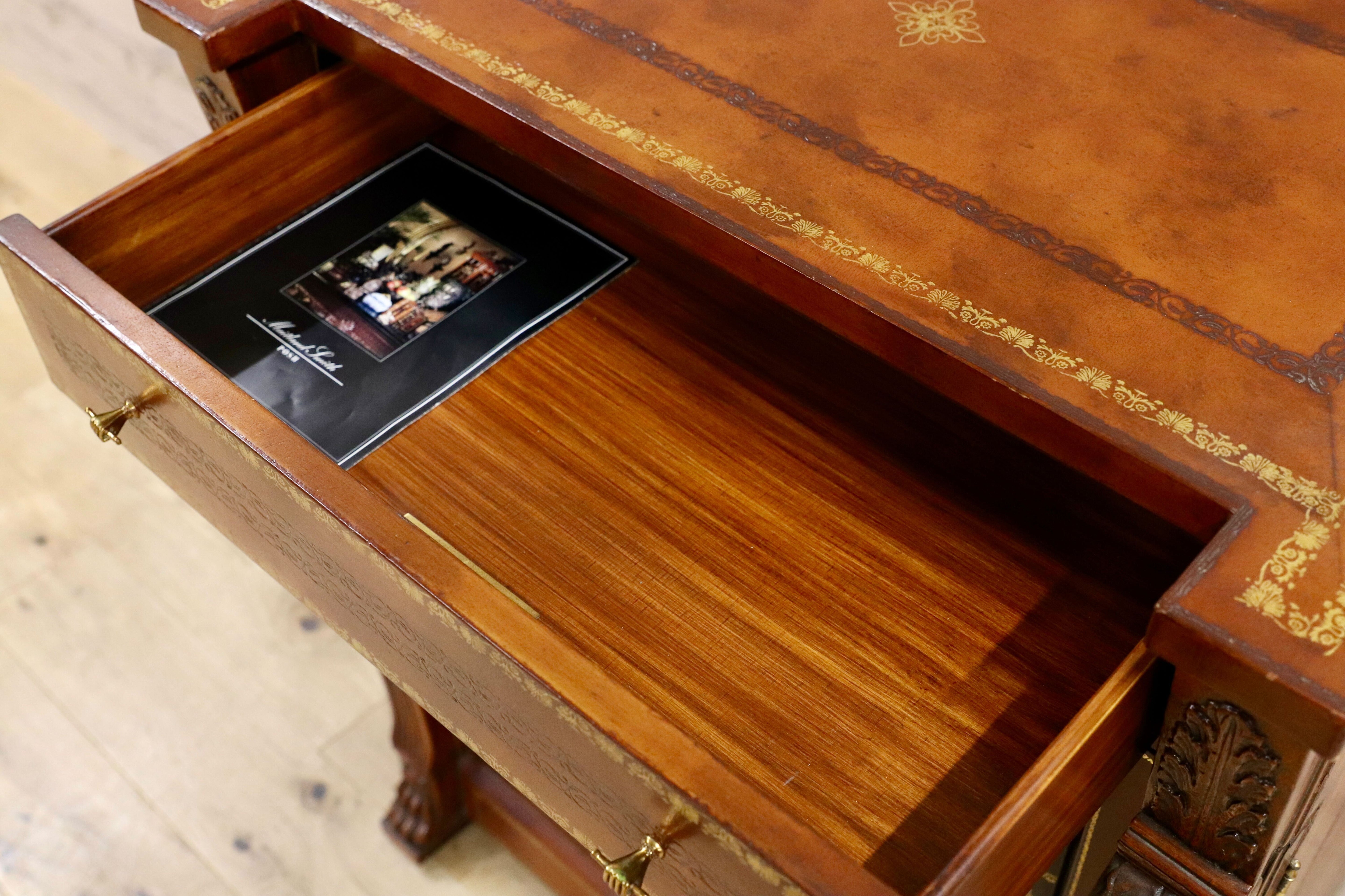 GMHS568○MATTE AND-SMITH / メートランドスミス チェスト サイドボード リビングボード 英国 最高級 家具 クラシック レザートップ 稀少