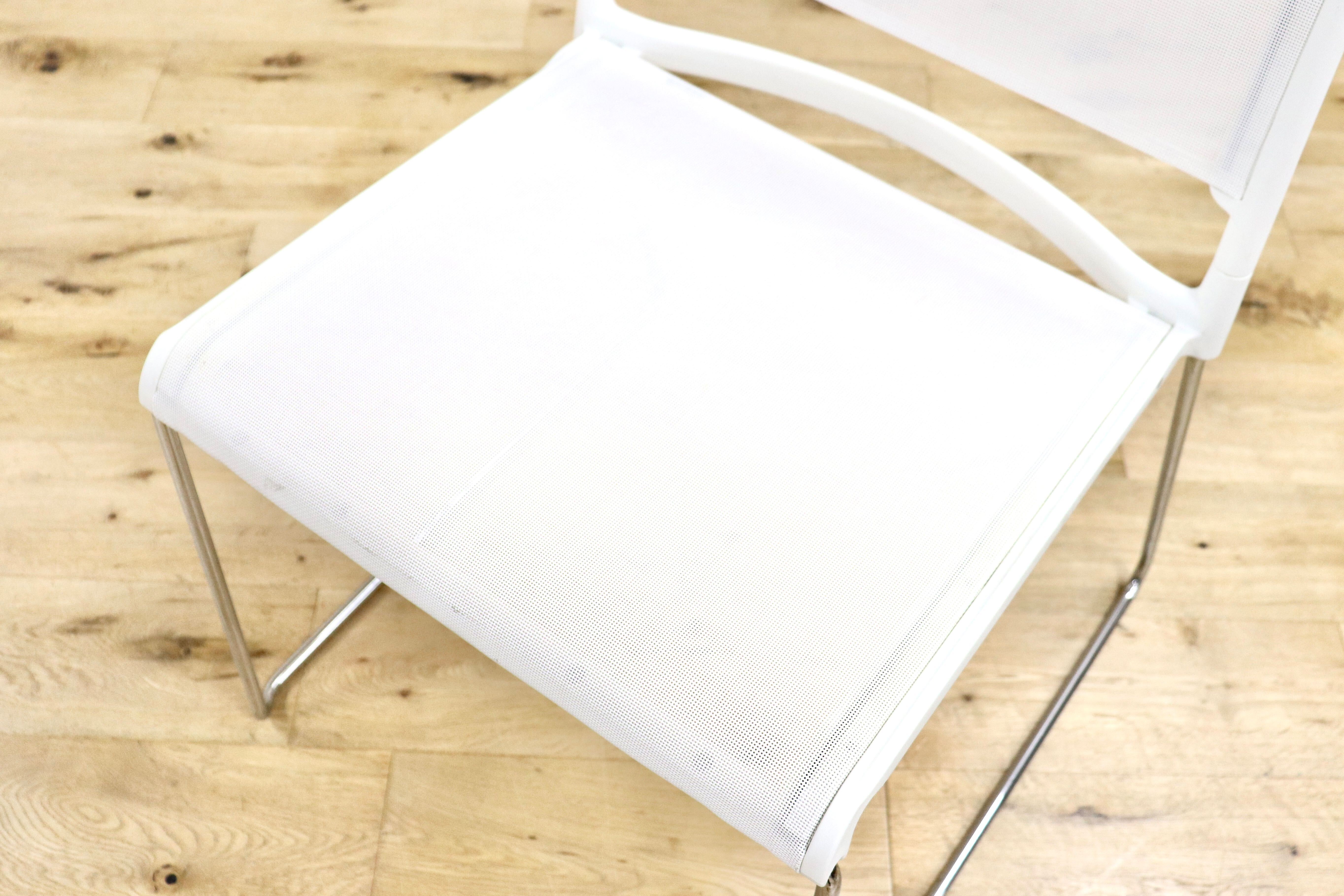 GMHF41D○wilkhahn / ウィルクハーン 230 range alineダイニングチェア 椅子 2脚セット スタッキング ホワイト メッシュ 16.4万