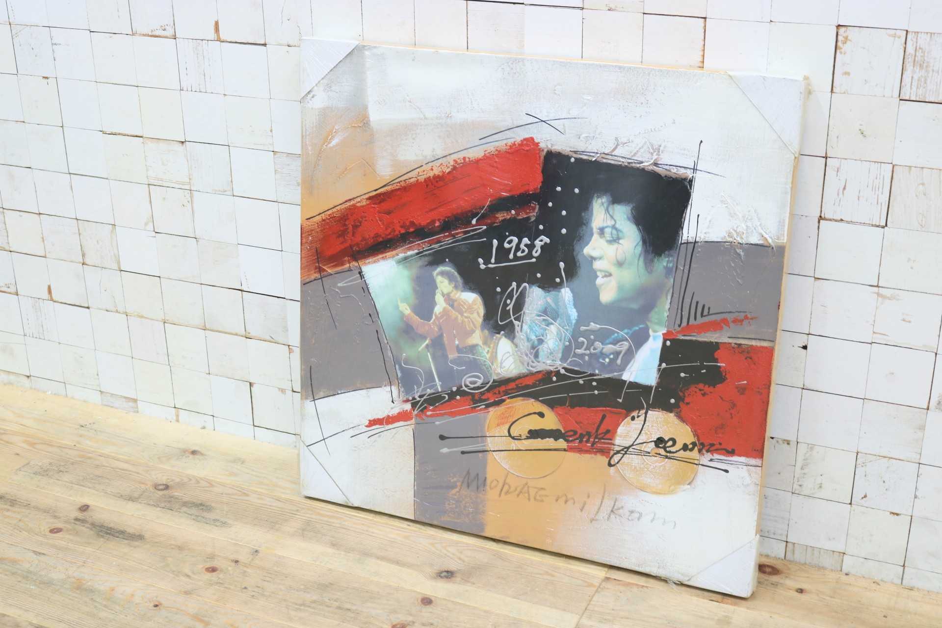 GMIK749Y◯マイケル・ジャクソン アートパネル 大型 インテリアボード コラージュアート