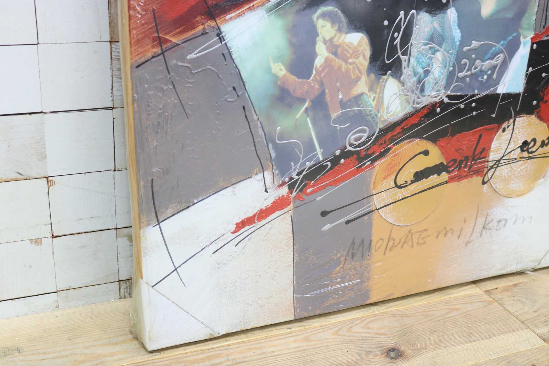 GMIK749Y◯マイケル・ジャクソン アートパネル 大型 インテリアボード コラージュアート