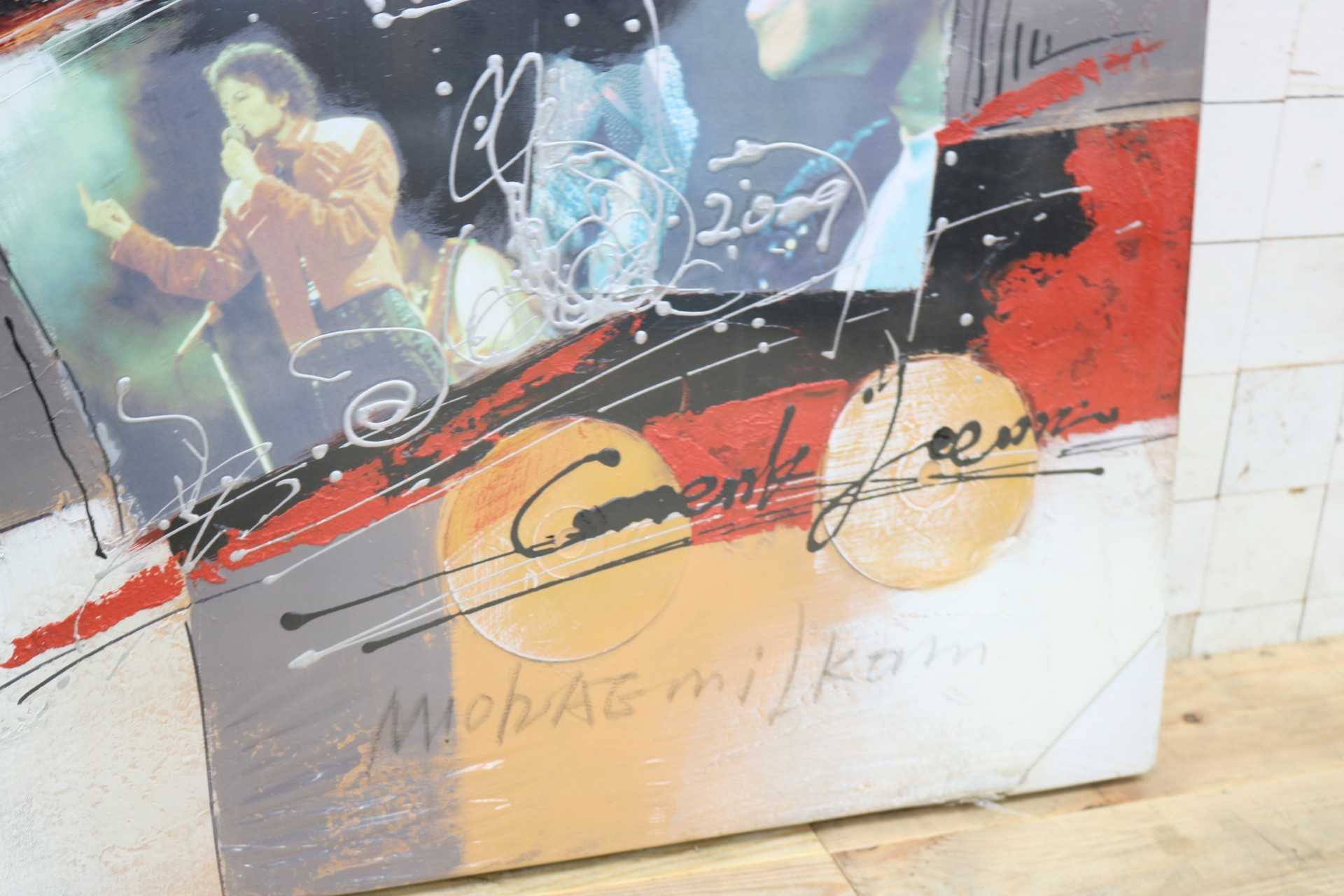 GMIK749Y◯マイケル・ジャクソン アートパネル 大型 インテリアボード コラージュアート