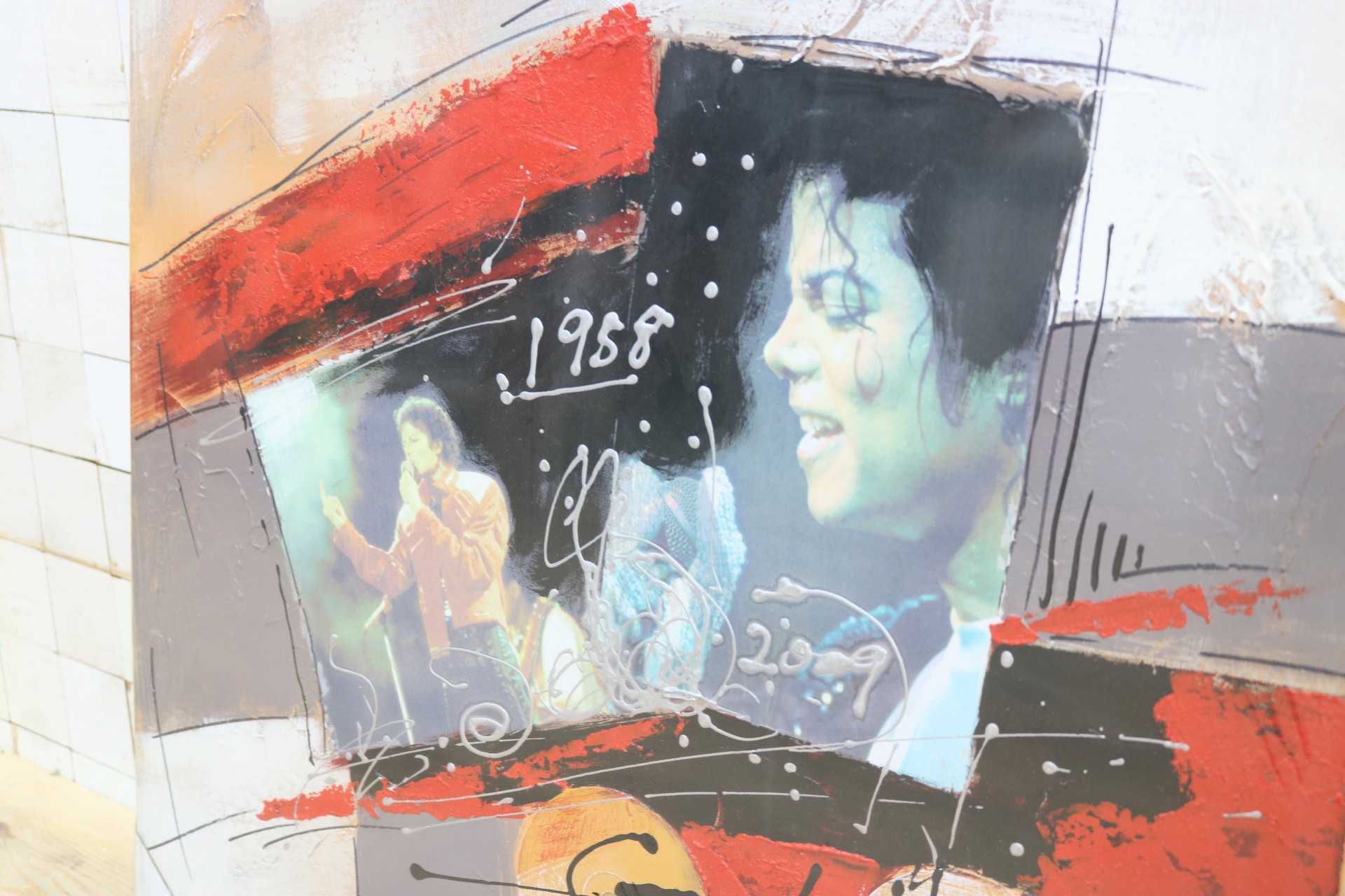 GMIK749Y◯マイケル・ジャクソン アートパネル 大型 インテリアボード コラージュアート