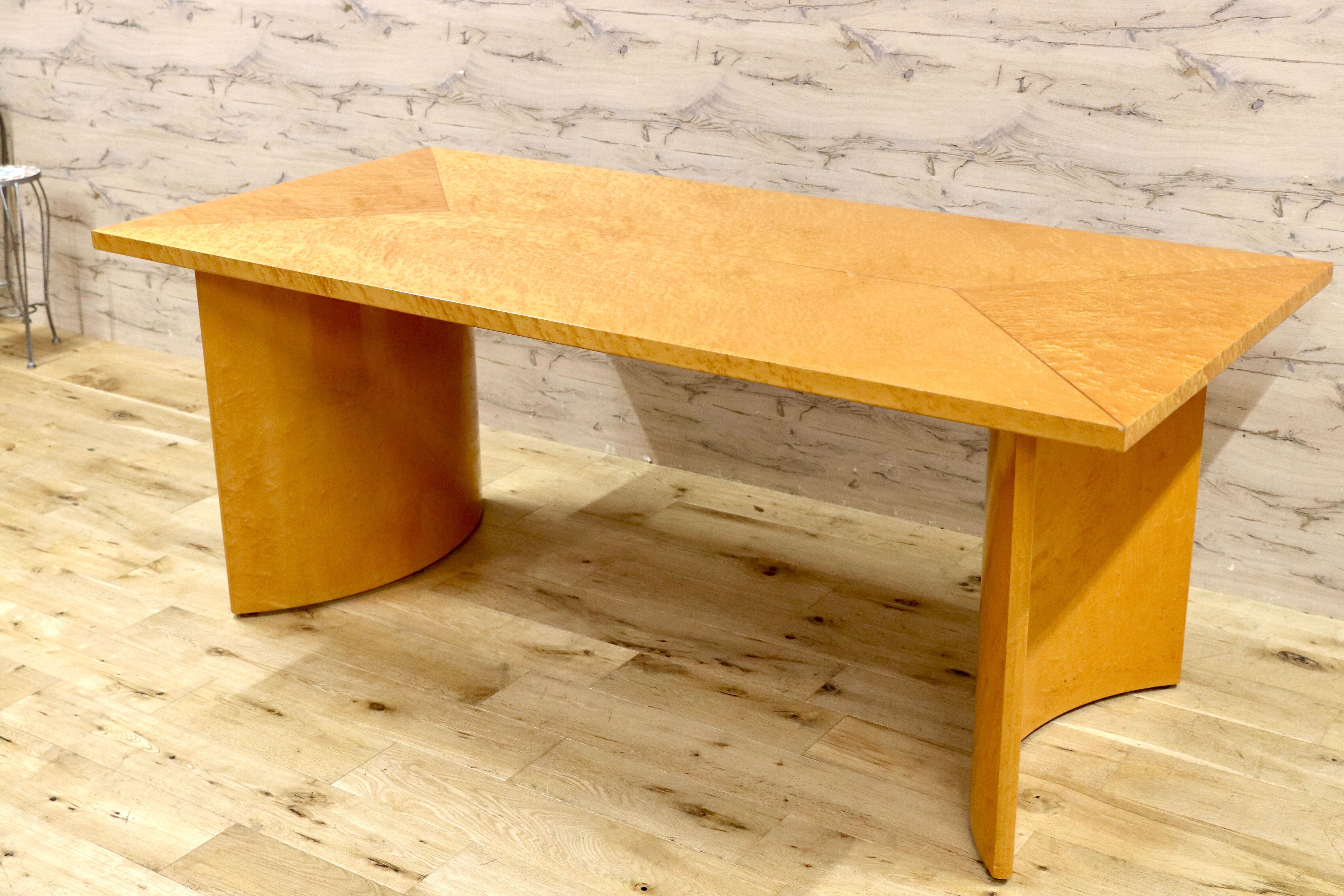 GMHS575○IDC大塚家具 スプレンダー ダイニングテーブル 食卓テーブル バーズアイメープル クラシック エレガント 定価約40万