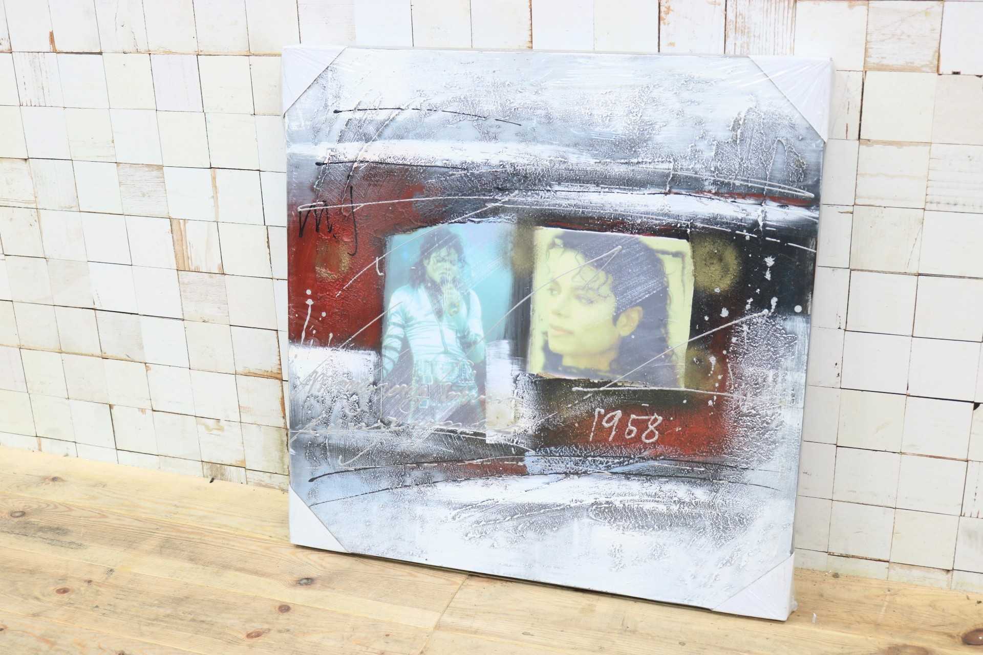 GMIK749Z◯マイケル・ジャクソン アートパネル 大型 インテリアボード コラージュアート