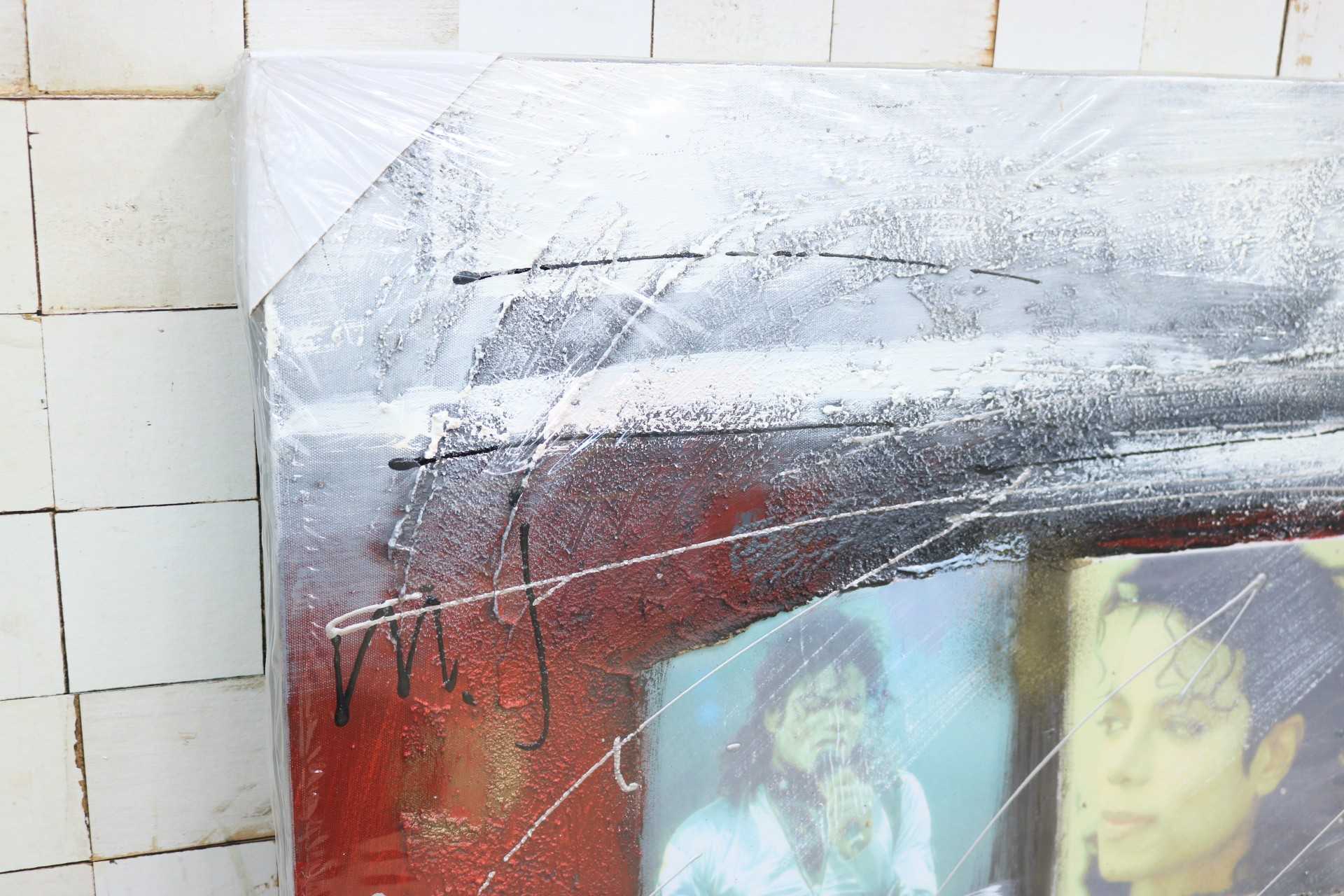 GMIK749Z◯マイケル・ジャクソン アートパネル 大型 インテリアボード コラージュアート