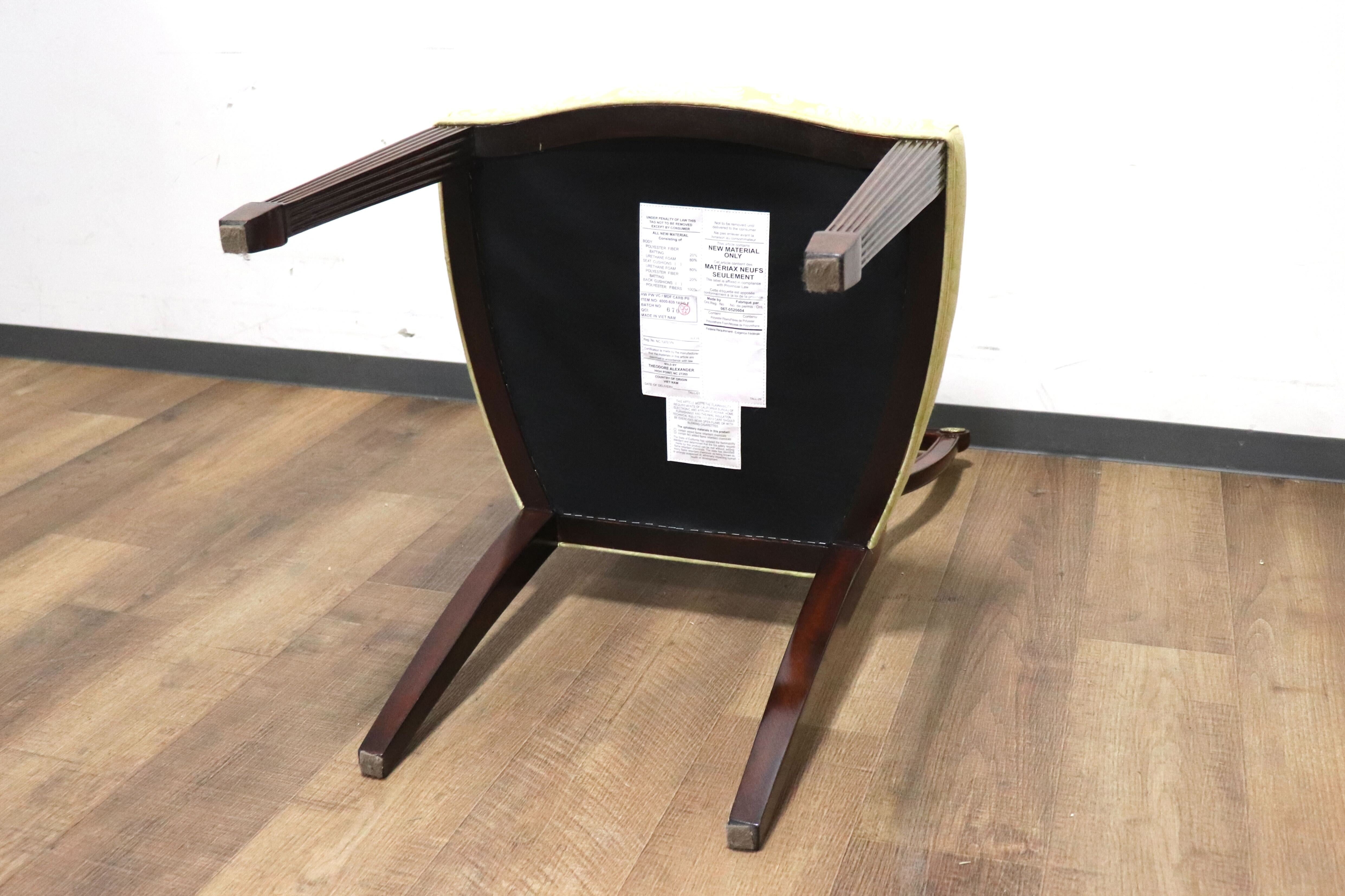 GMHK287C○THEODORE ALEXANDER / セオドアアレキサンダー ダイニングチェア クラシック マホガニー材 英国 イギリス 定価約26万 展示品