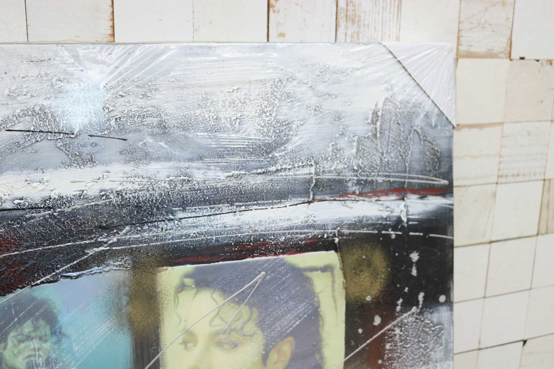 GMIK749Z◯マイケル・ジャクソン アートパネル 大型 インテリアボード コラージュアート