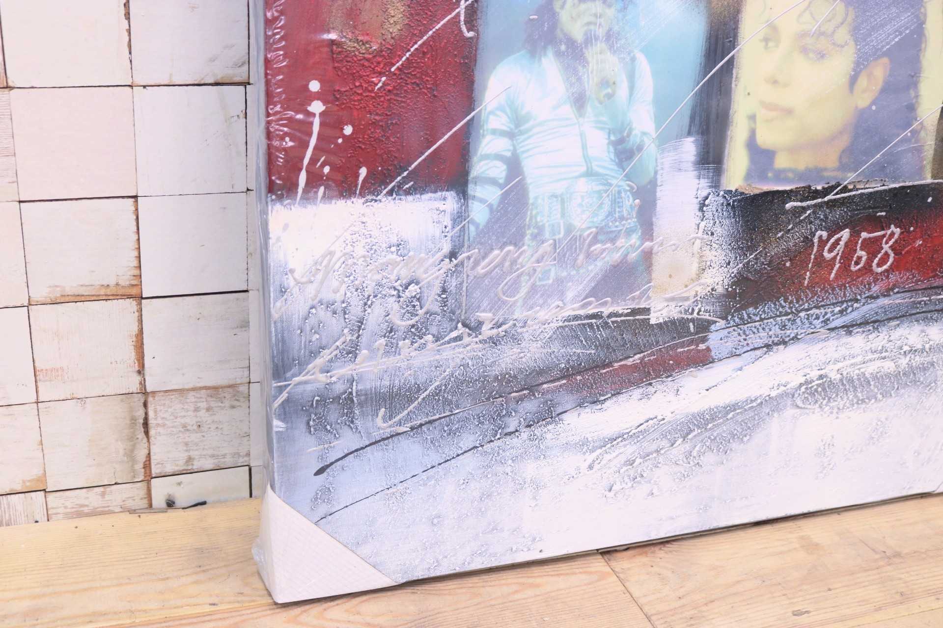 GMIK749Z◯マイケル・ジャクソン アートパネル 大型 インテリアボード コラージュアート