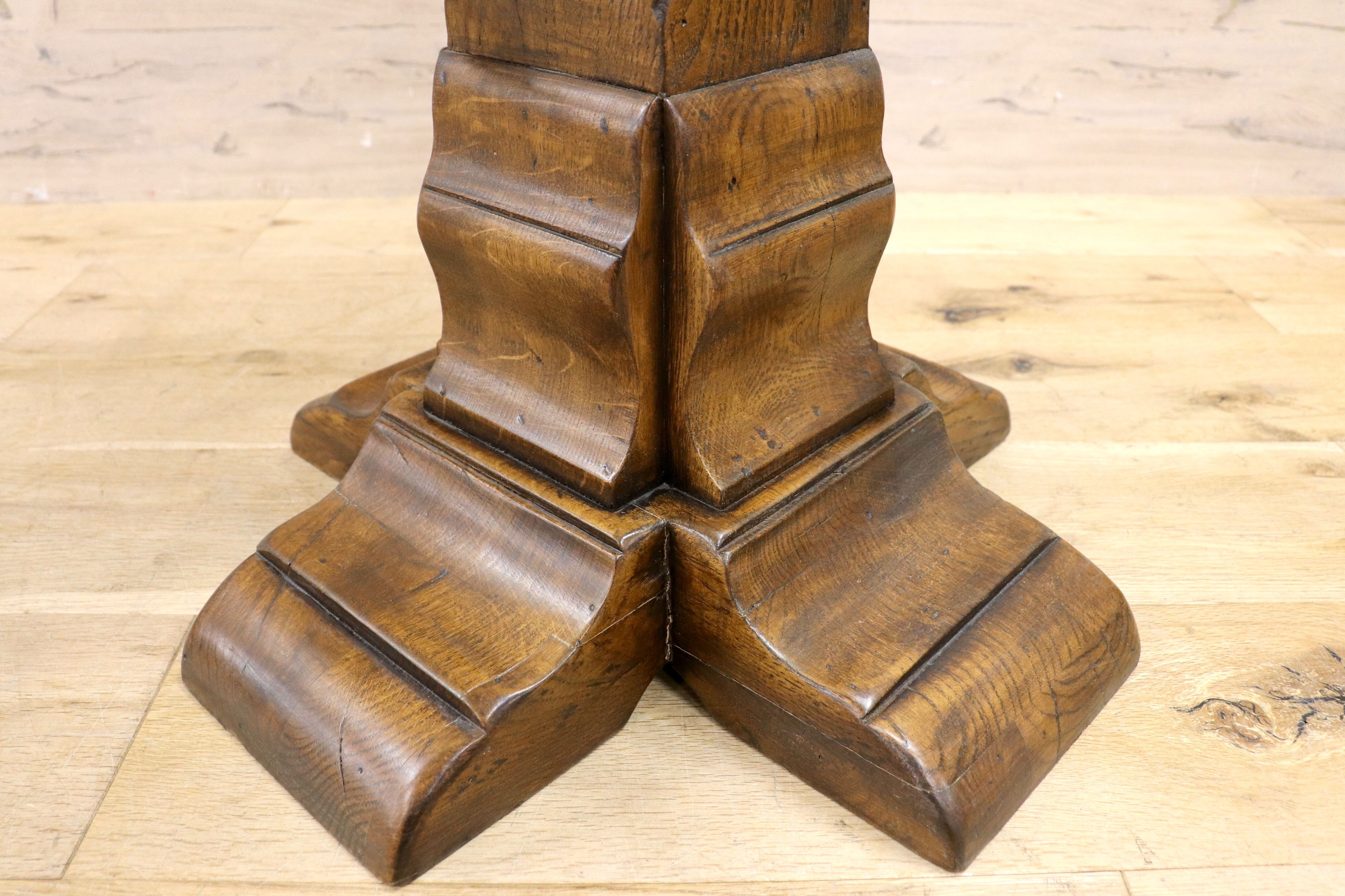 GMIK7E○スペイン製 カスティリアンスタイル バースツール ハイチェア カウンター 回転式 椅子 オーク 本革 アンティーク ヴィンテージ