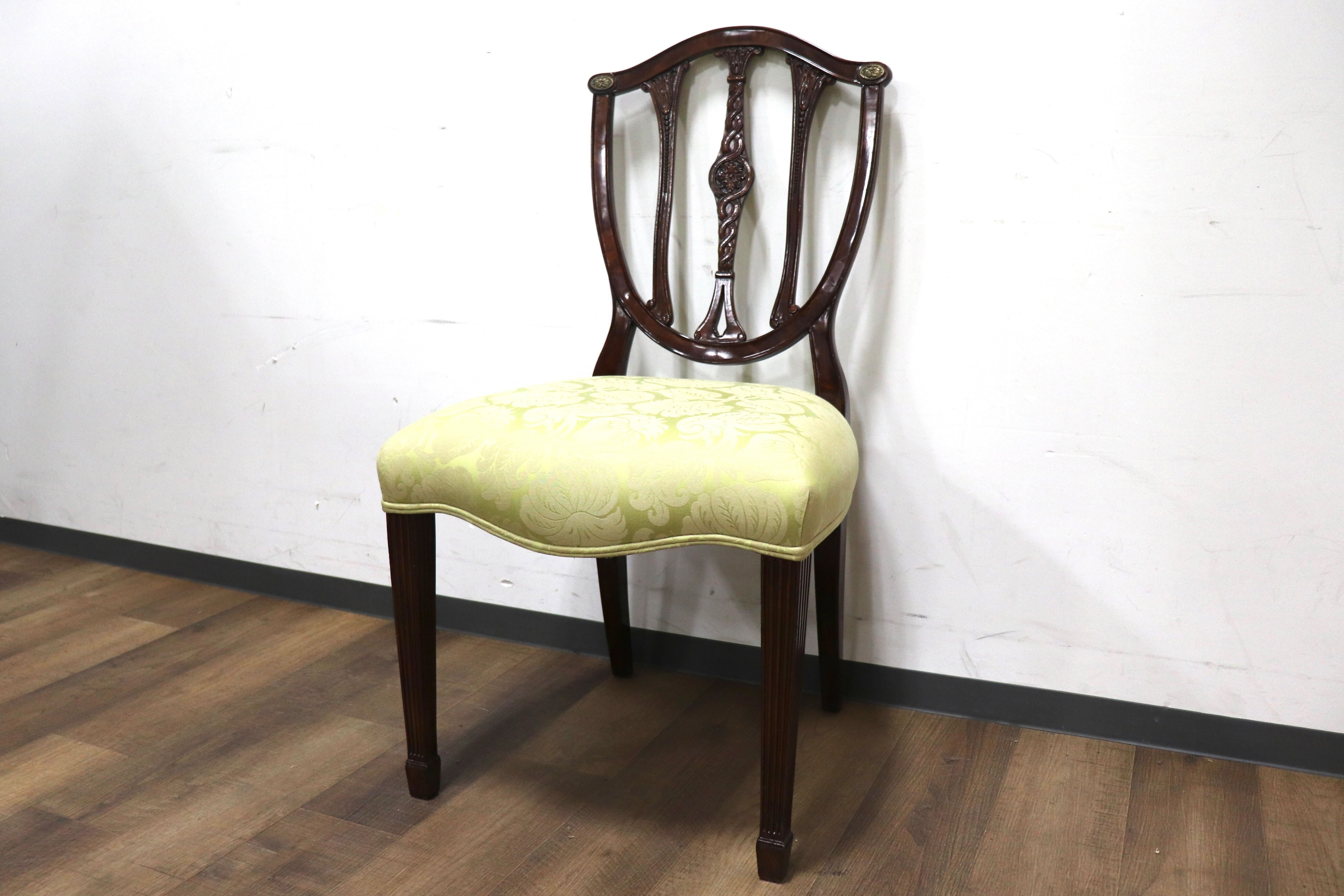 GMHK287D○THEODORE ALEXANDER / セオドアアレキサンダー ダイニングチェア クラシック マホガニー材 英国 イギリス 定価約26万 展示品