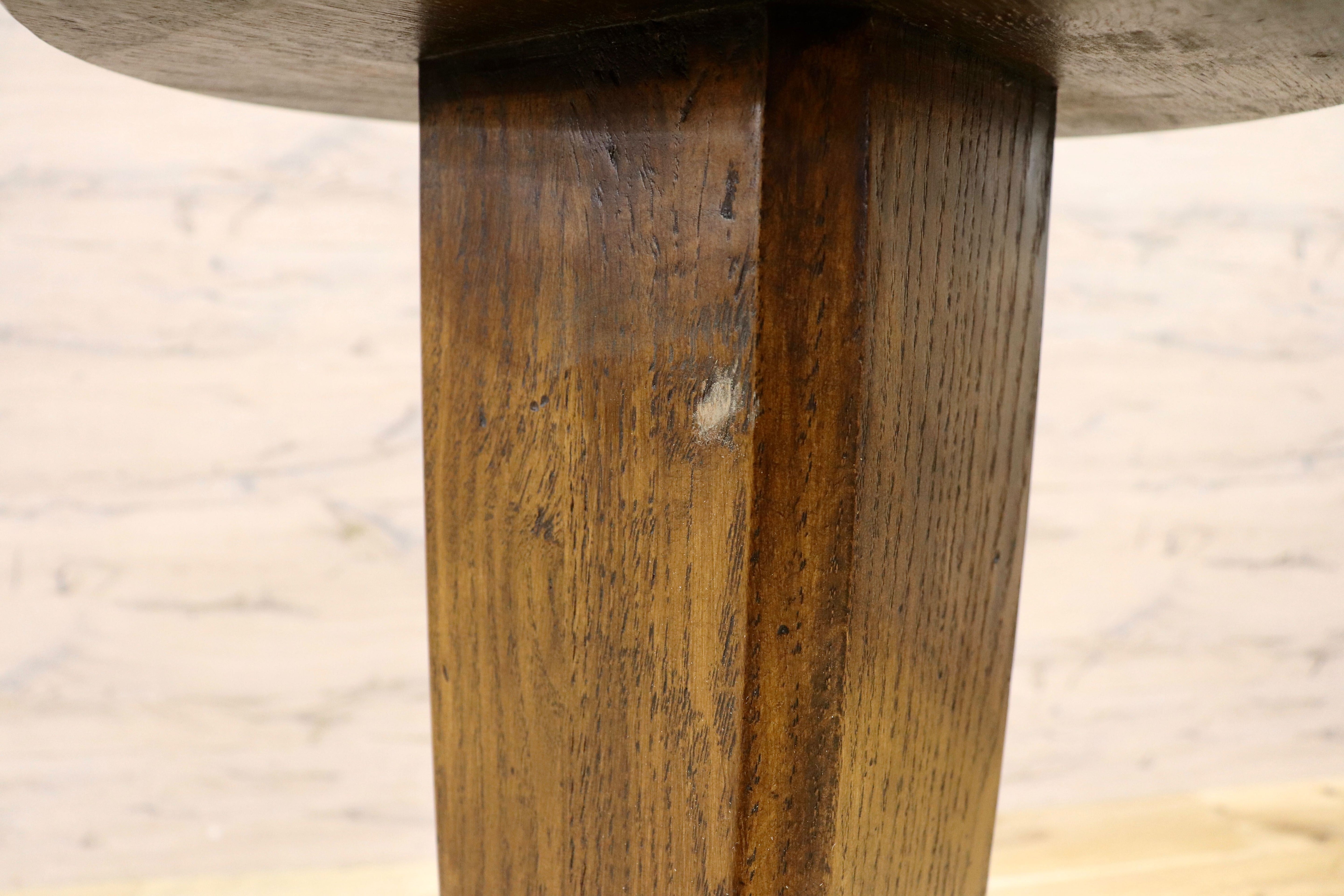 GMIK7E○スペイン製 カスティリアンスタイル バースツール ハイチェア カウンター 回転式 椅子 オーク 本革 アンティーク ヴィンテージ