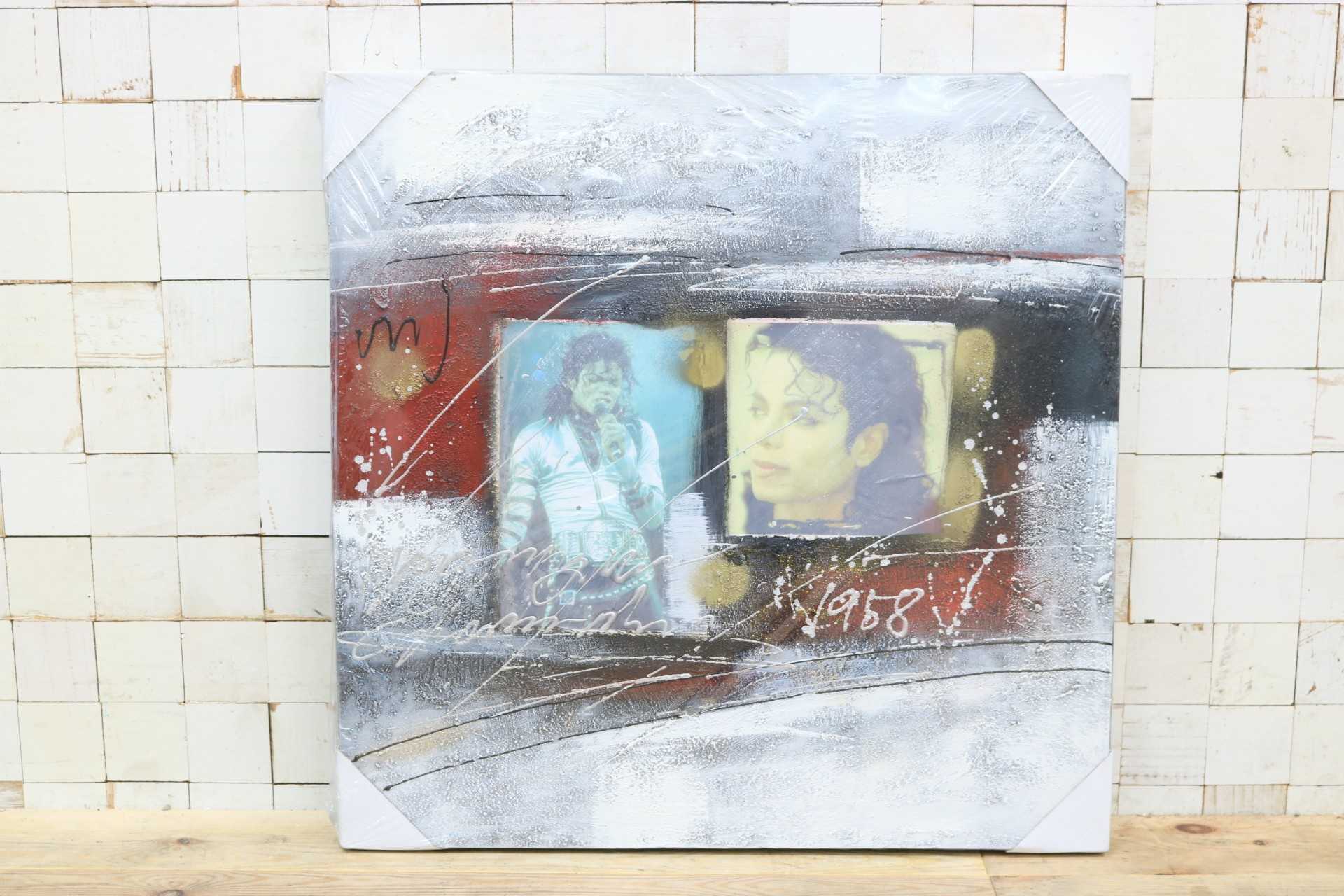 GMIK749AA◯マイケル・ジャクソン アートパネル 大型 インテリアボード コラージュアート