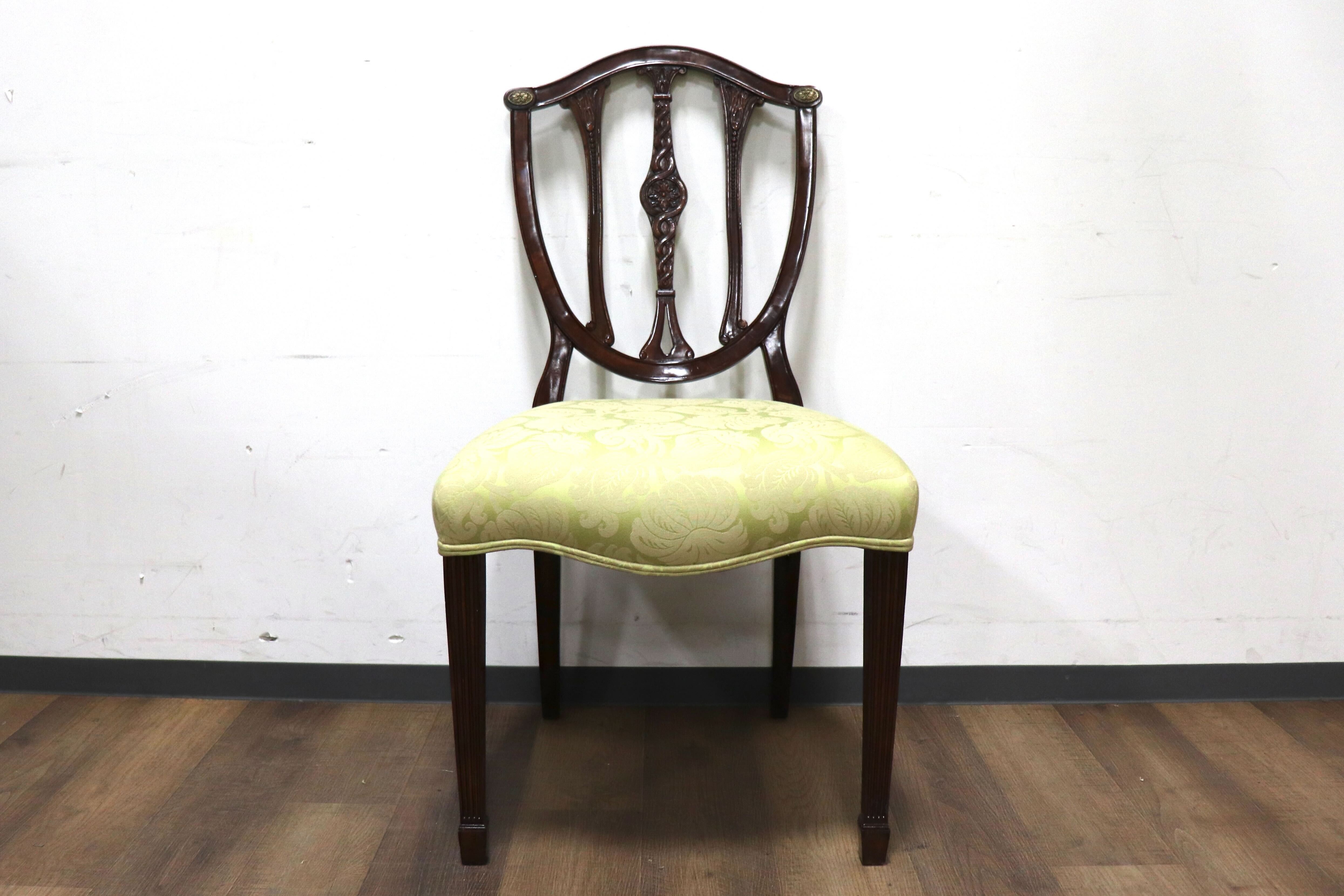 GMHK287D○THEODORE ALEXANDER / セオドアアレキサンダー ダイニングチェア クラシック マホガニー材 英国 イギリス 定価約26万 展示品