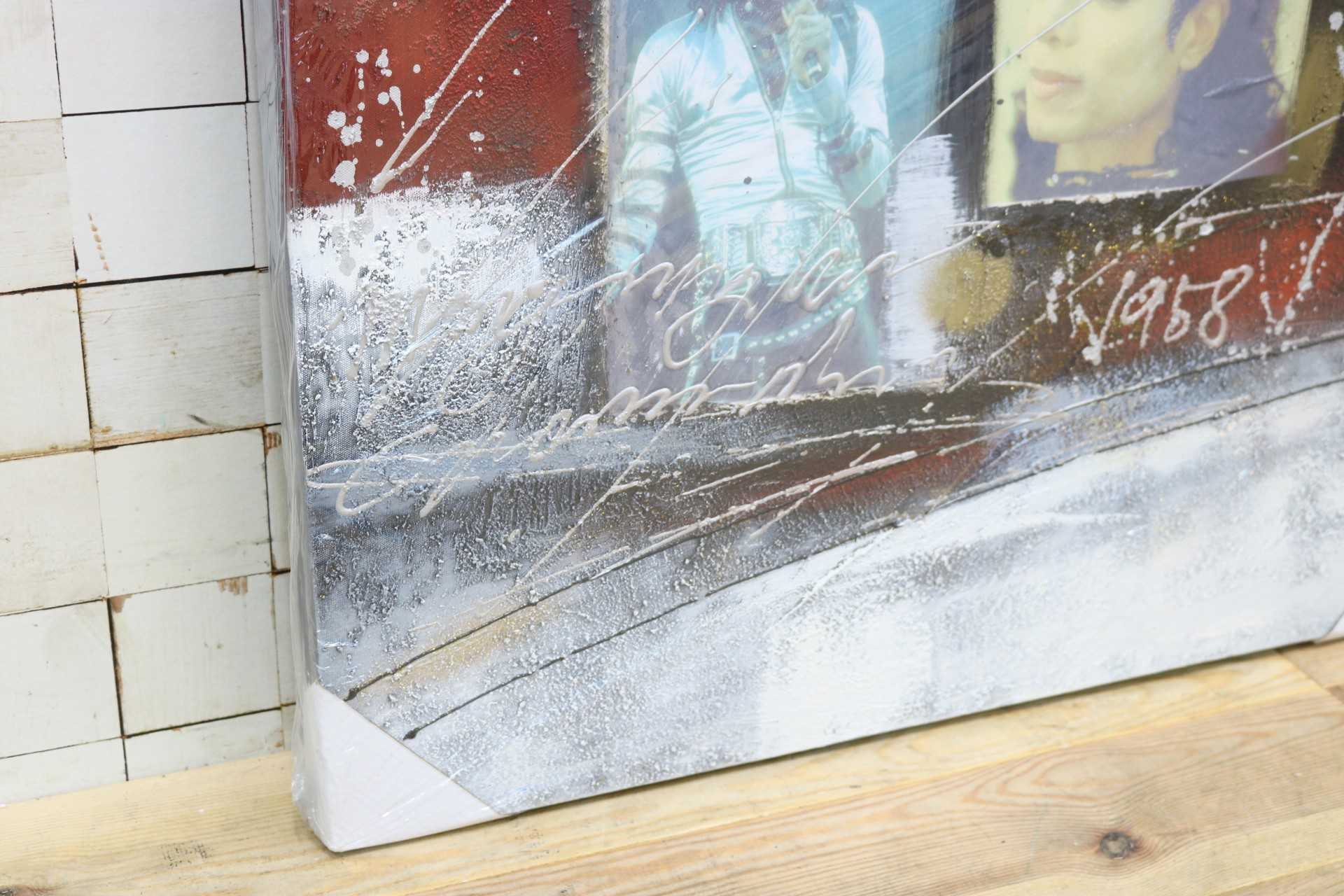 GMIK749AA◯マイケル・ジャクソン アートパネル 大型 インテリアボード コラージュアート