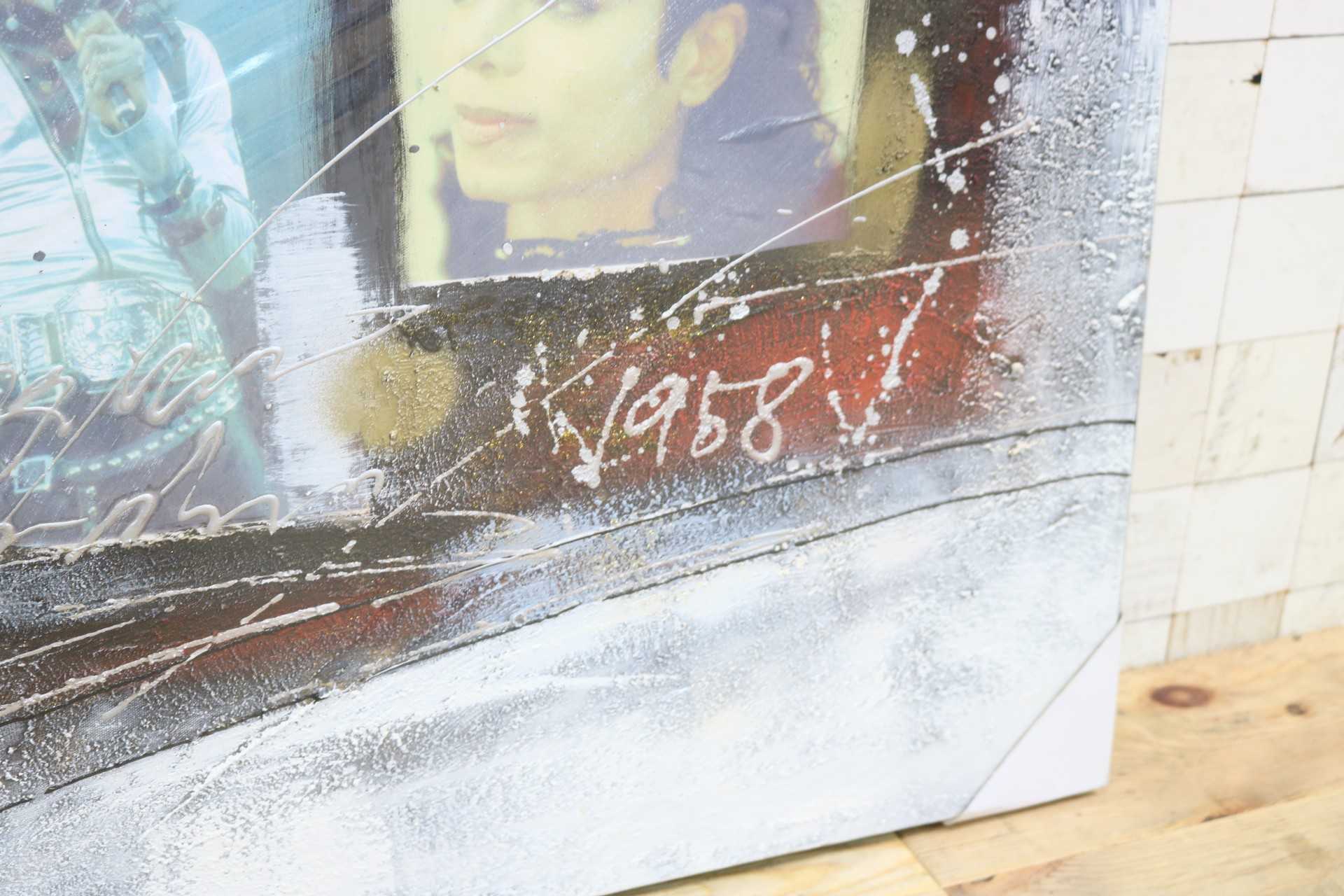 GMIK749AA◯マイケル・ジャクソン アートパネル 大型 インテリアボード コラージュアート