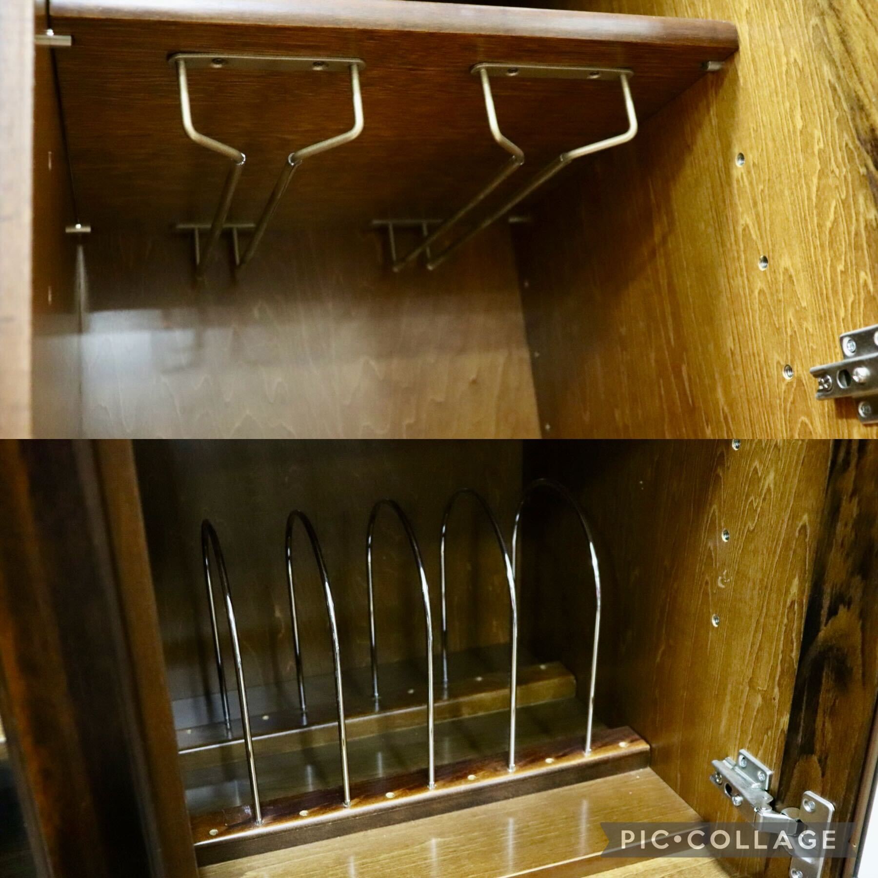 GMHK122○karimoku / カリモク コロニアル 食器棚 水屋棚 カップボード キッチンボード ダイニングボード カントリー 定価約37万 美品