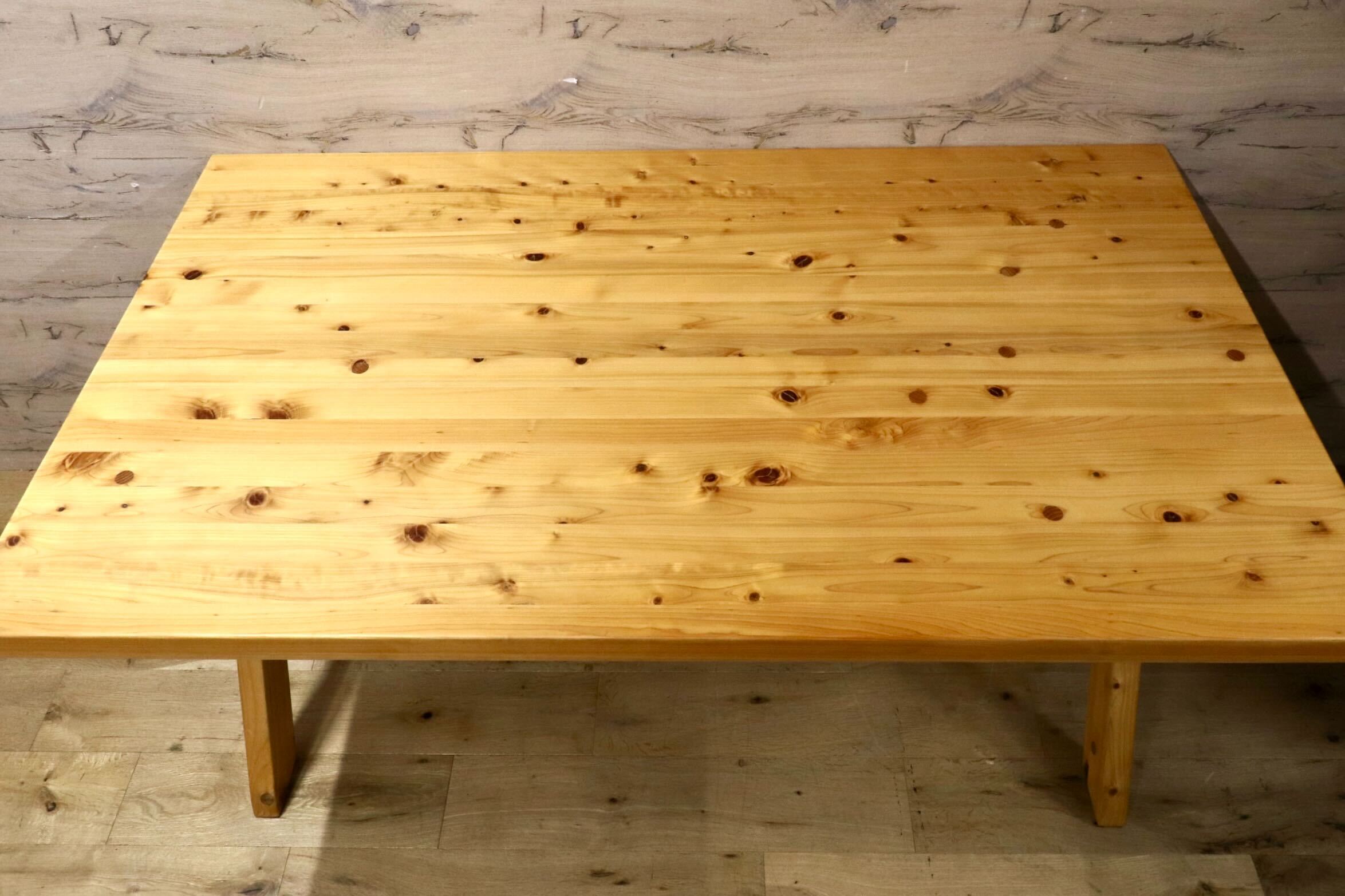 GMJH142○SHIGIYAMA / シギヤマ家具 凪 140テーブル ダイニングテーブル 食卓テーブル 作業台 ナチュラル ヒノキ材