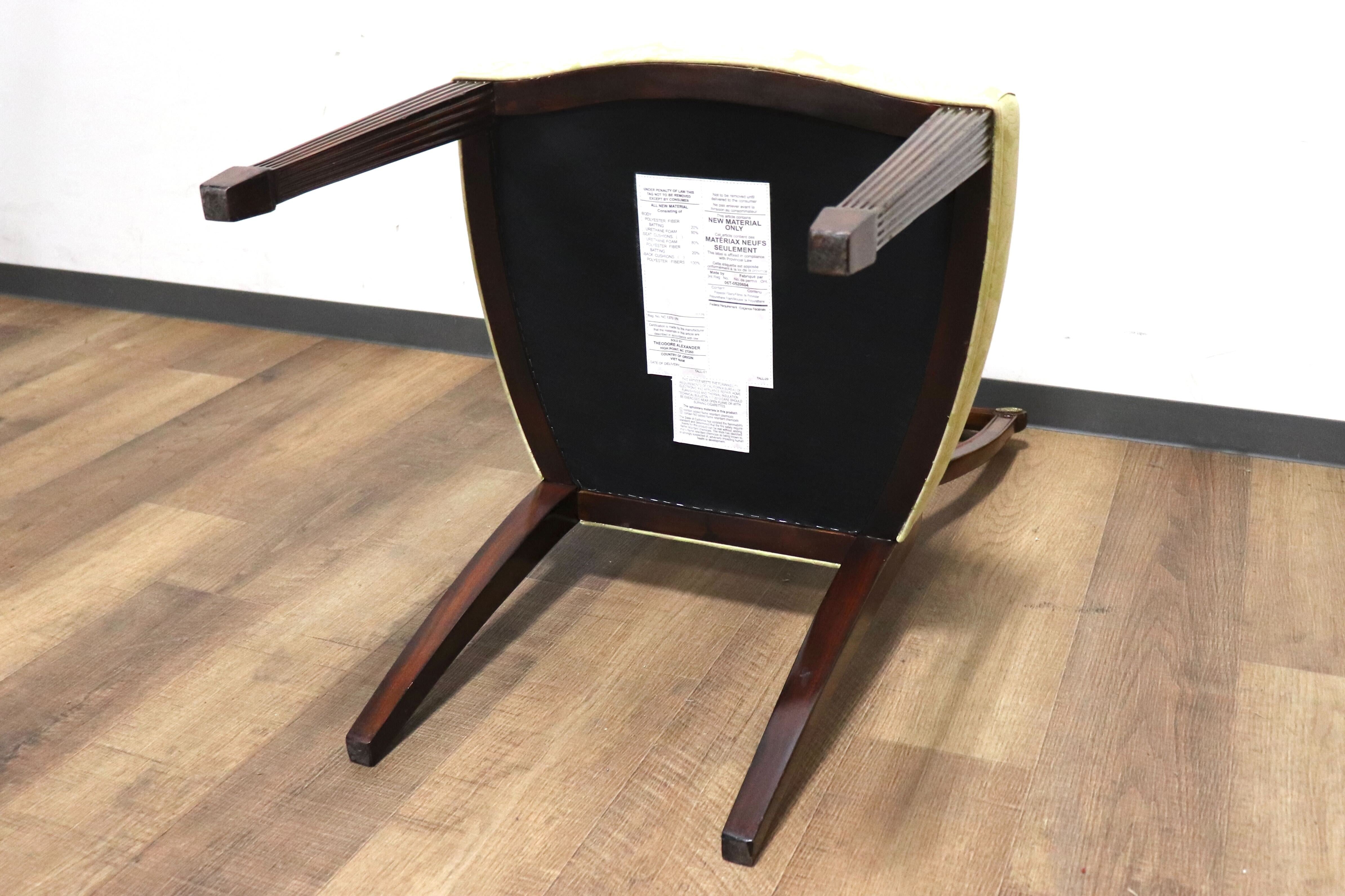 GMHK287D○THEODORE ALEXANDER / セオドアアレキサンダー ダイニングチェア クラシック マホガニー材 英国 イギリス 定価約26万 展示品