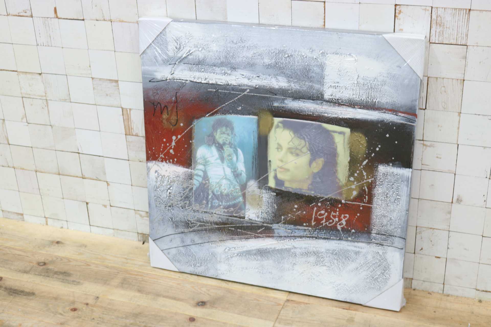 GMIK749AB◯マイケル・ジャクソン アートパネル 大型 インテリアボード コラージュアート