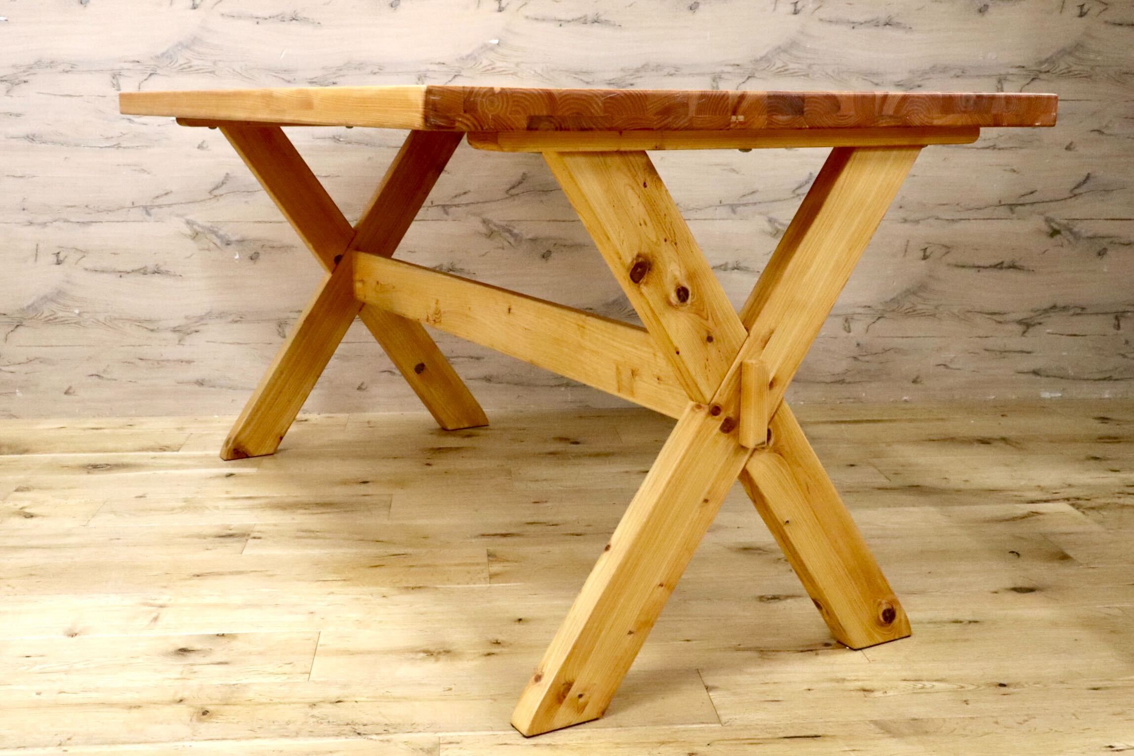 GMJH142○SHIGIYAMA / シギヤマ家具 凪 140テーブル ダイニングテーブル 食卓テーブル 作業台 ナチュラル ヒノキ材
