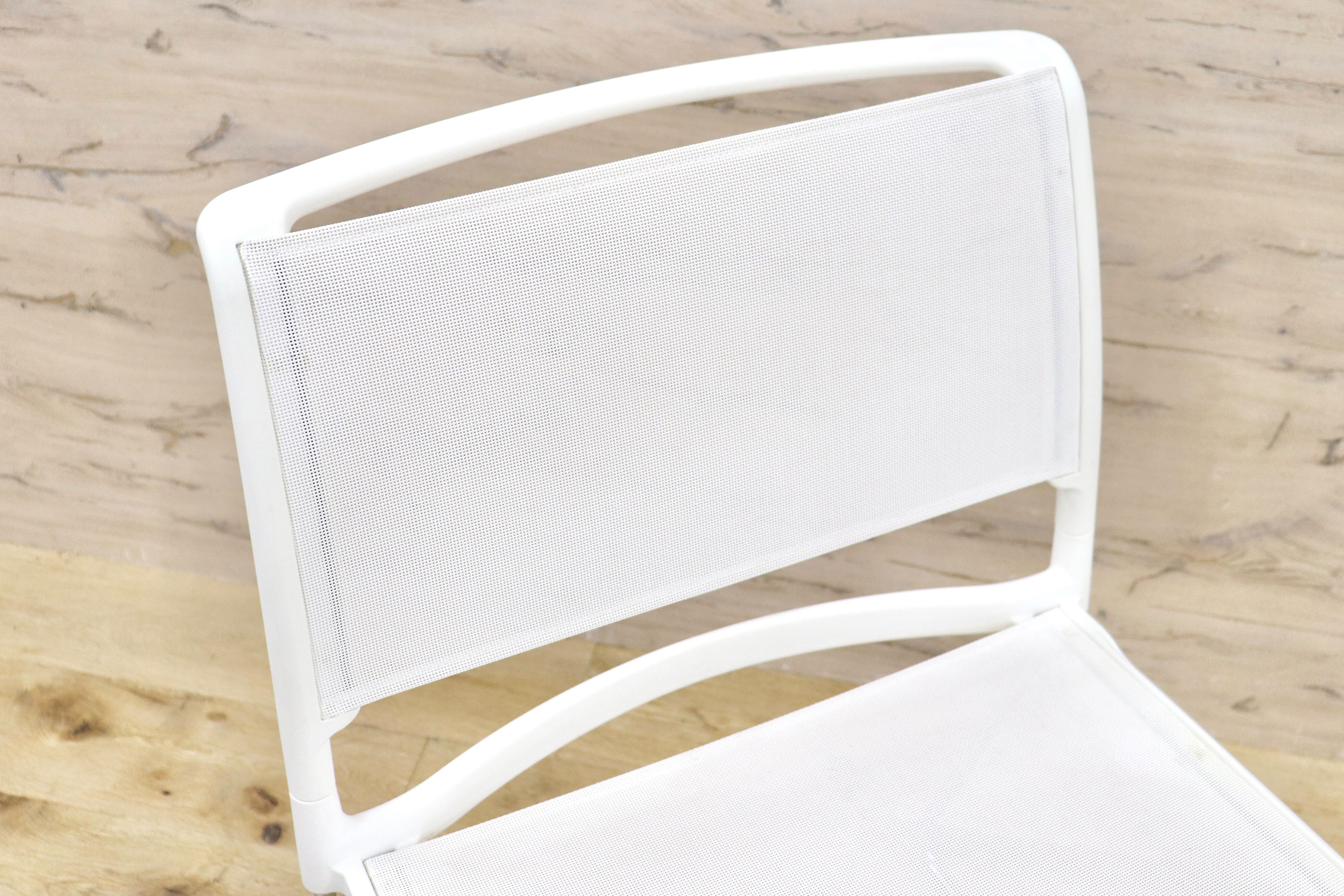 GMHF41E○wilkhahn / ウィルクハーン 230 range alineダイニングチェア 椅子 2脚セット スタッキング ホワイト メッシュ 16.4万