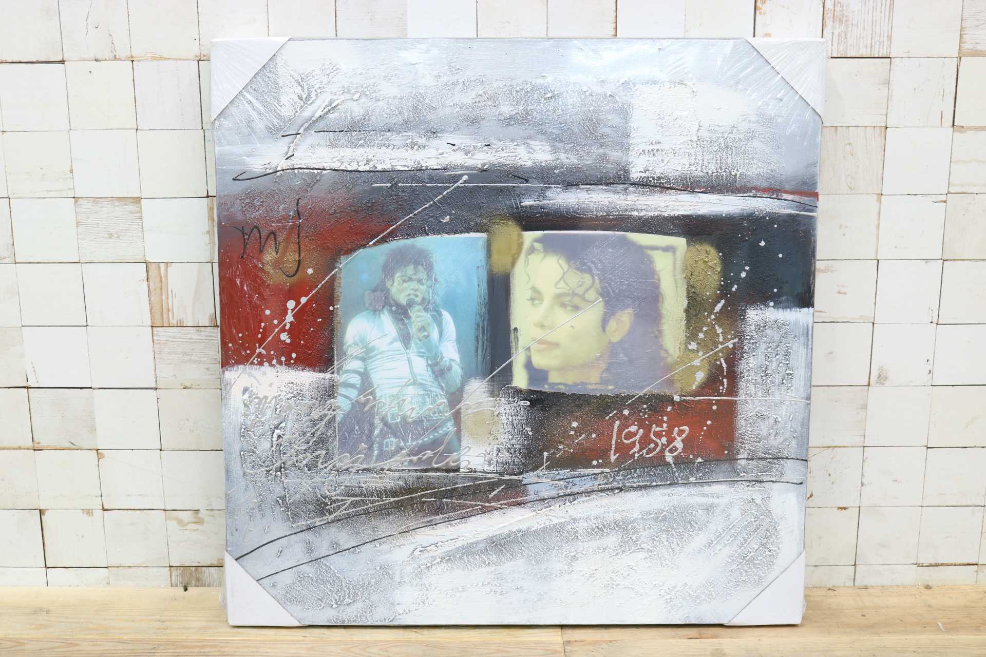 GMIK749AB◯マイケル・ジャクソン アートパネル 大型 インテリアボード コラージュアート