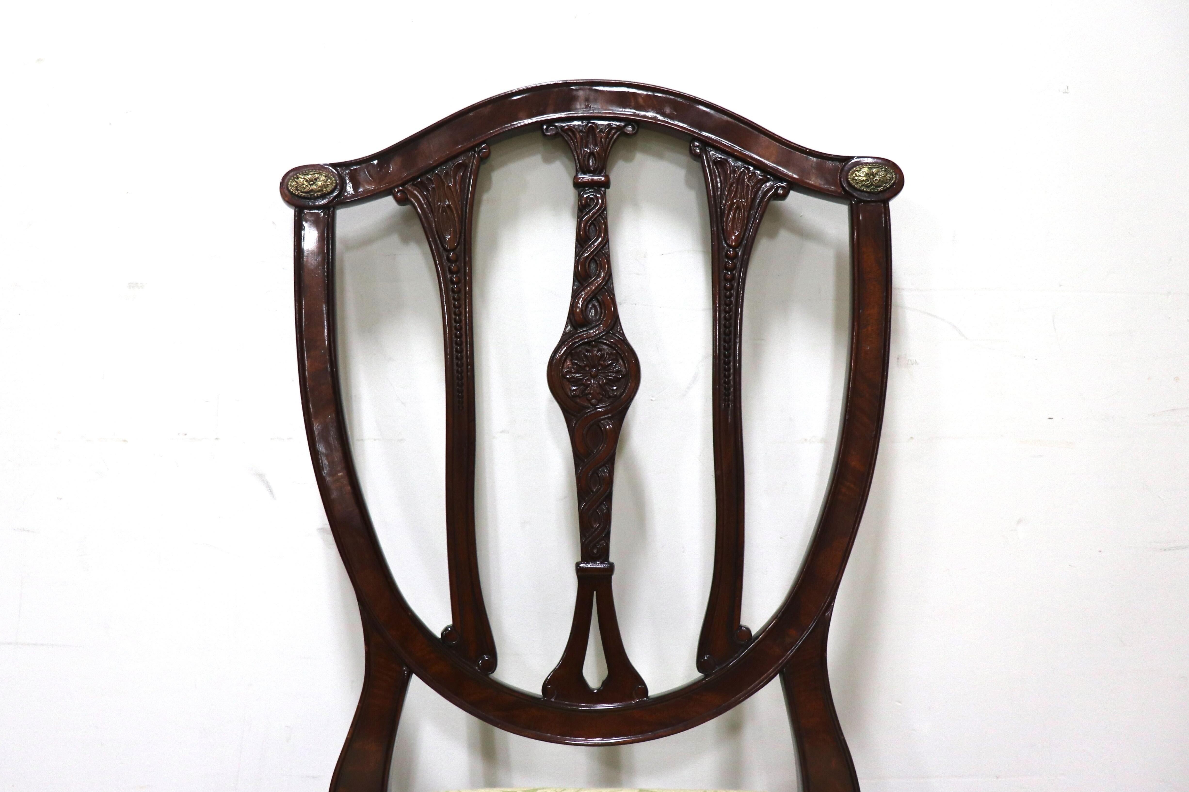 GMHK287E○THEODORE ALEXANDER / セオドアアレキサンダー ダイニングチェア クラシック マホガニー材 英国 イギリス 定価約26万 展示品