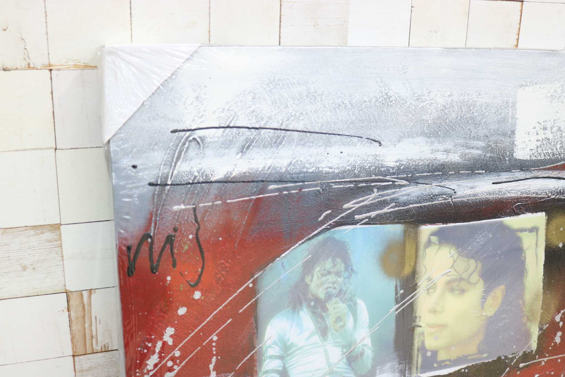 GMIK749AC◯マイケル・ジャクソン アートパネル 大型 インテリアボード コラージュアート