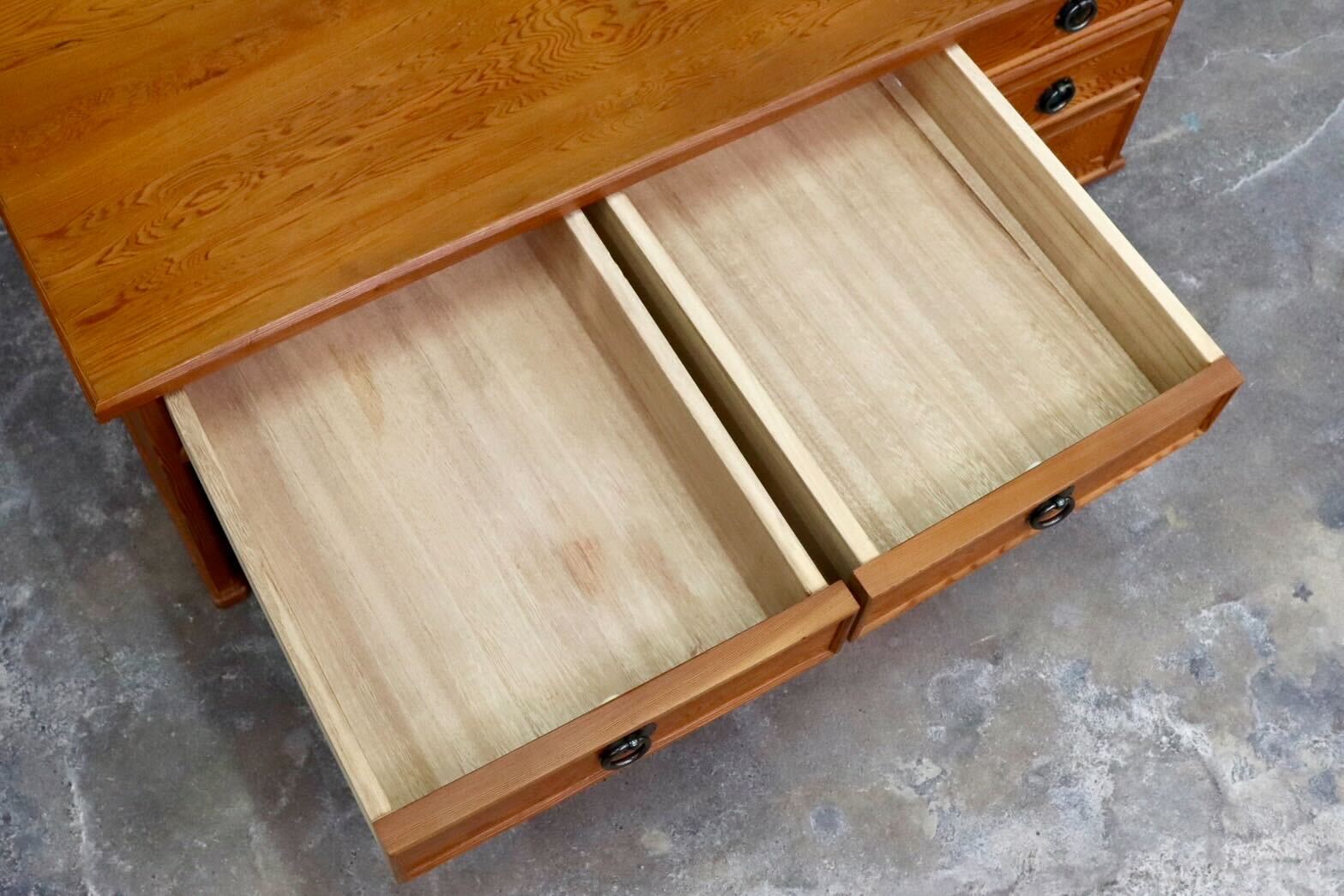 GMIK452○世界遺産屋久杉 突板 民芸家具 文机 座敷机 座卓 ローテーブル 作業台 和室 デスク 机 アンティーク レトロ 伝統工芸 和モダン