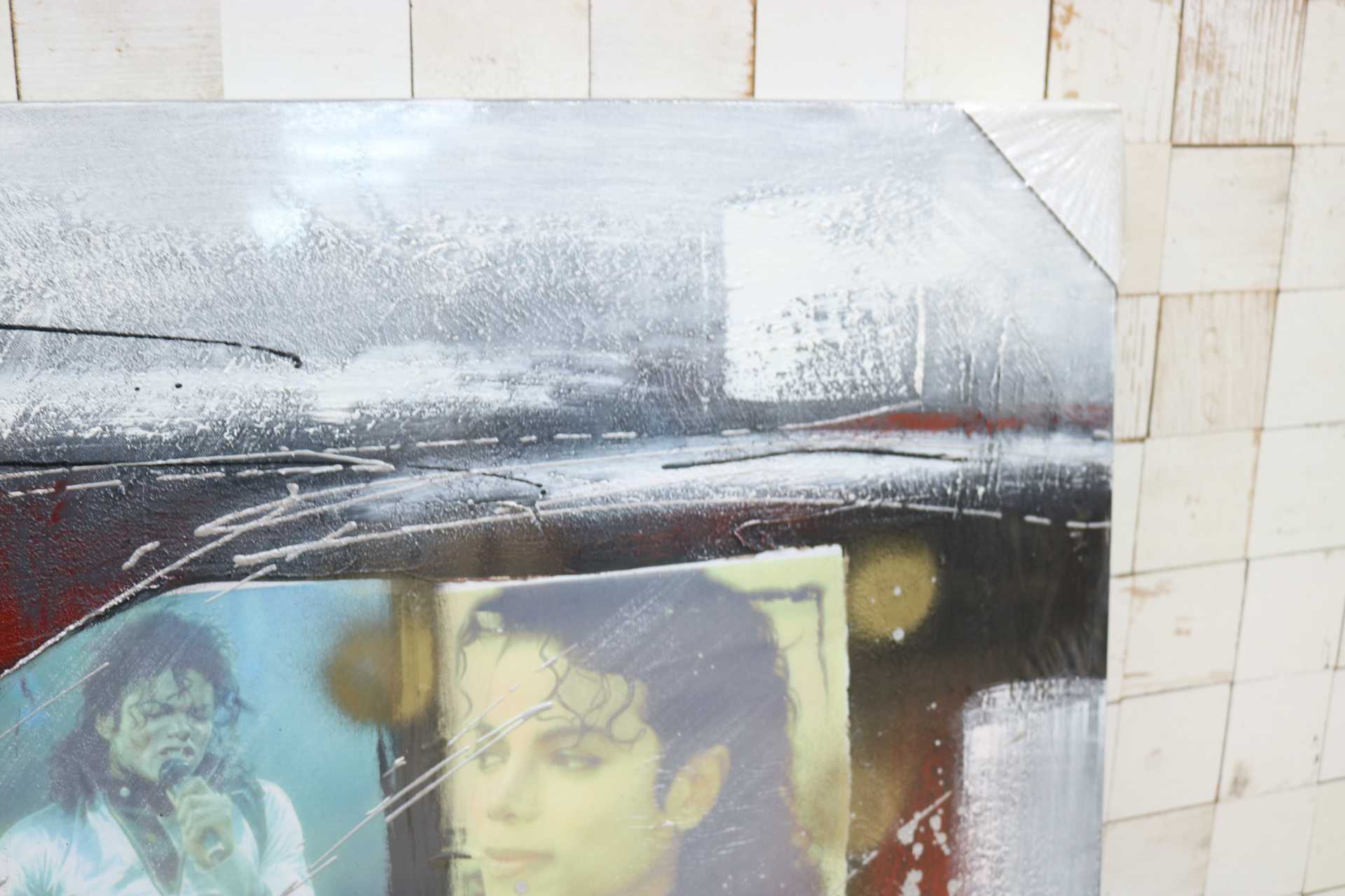 GMIK749AC◯マイケル・ジャクソン アートパネル 大型 インテリアボード コラージュアート