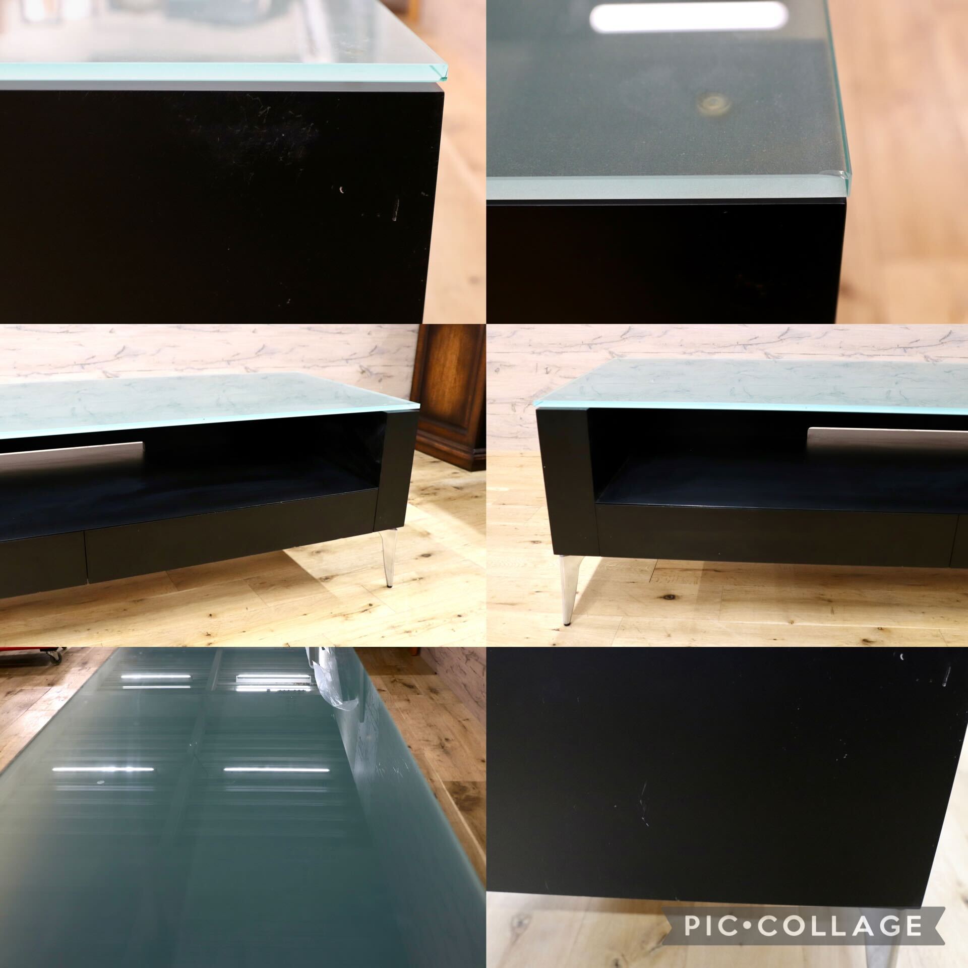 GMHK826○AD CORE / エーディーコア NEO CLASSICO ネオクラシコ AVボード テレビボード ガラス天板 ブラック モダン 日本製 定価約30万
