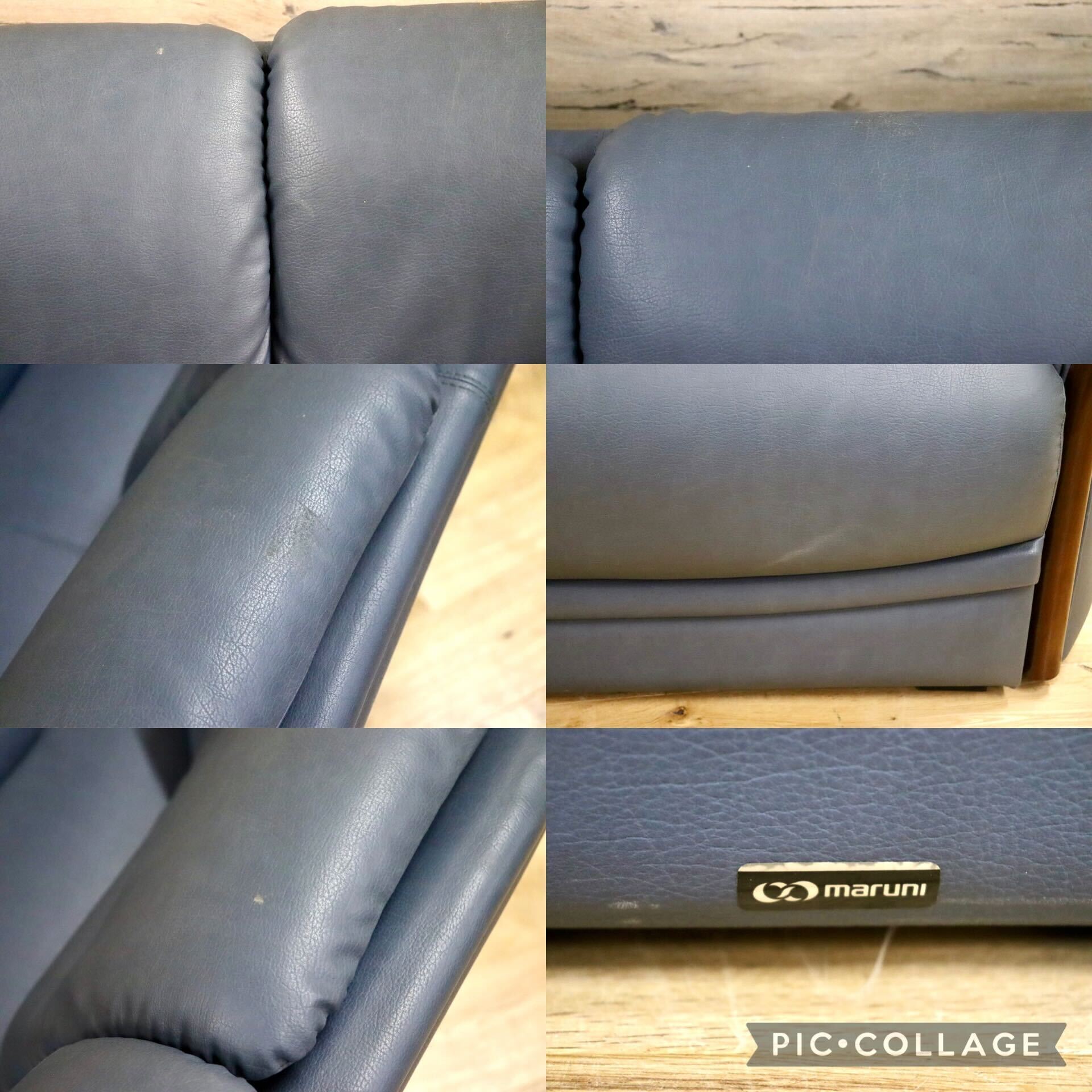 GMHS353○maruni / マルニ ベルサイユ グレース 3人掛けソファ トリプルソファ 長椅子 合皮 ヨーロピアン クラシック 定価約23万