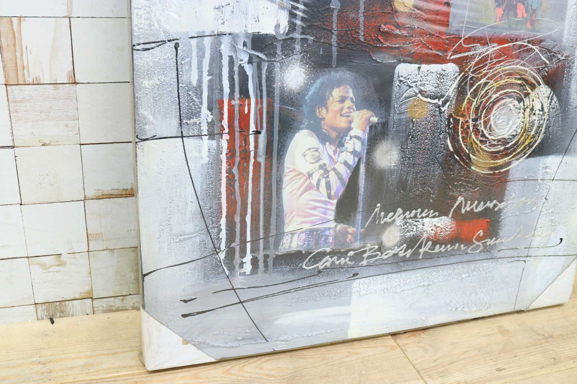 GMIK749AD◯マイケル・ジャクソン アートパネル 大型 インテリアボード コラージュアート