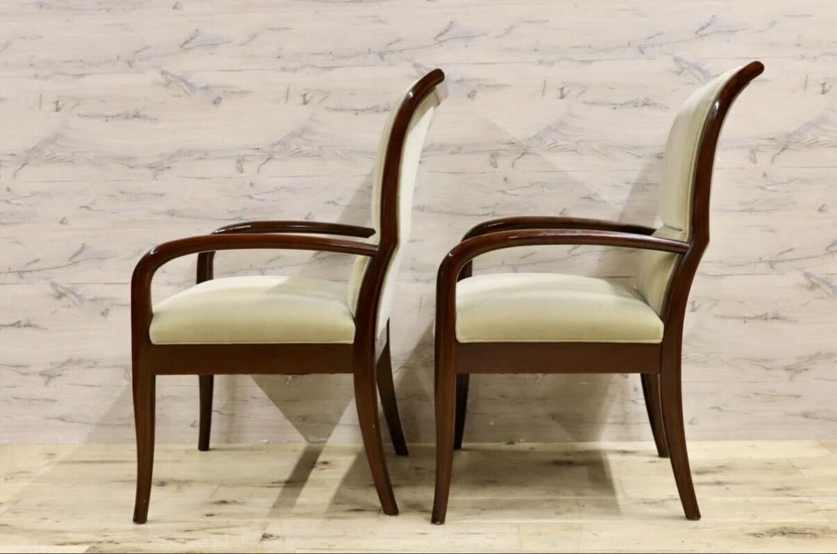 GMIK762A○domani / ドマーニ Forza フォルザ アームチェア ダイニングチェア 椅子 2脚セット ダニエラ材 カリモク最高峰 定価約55万