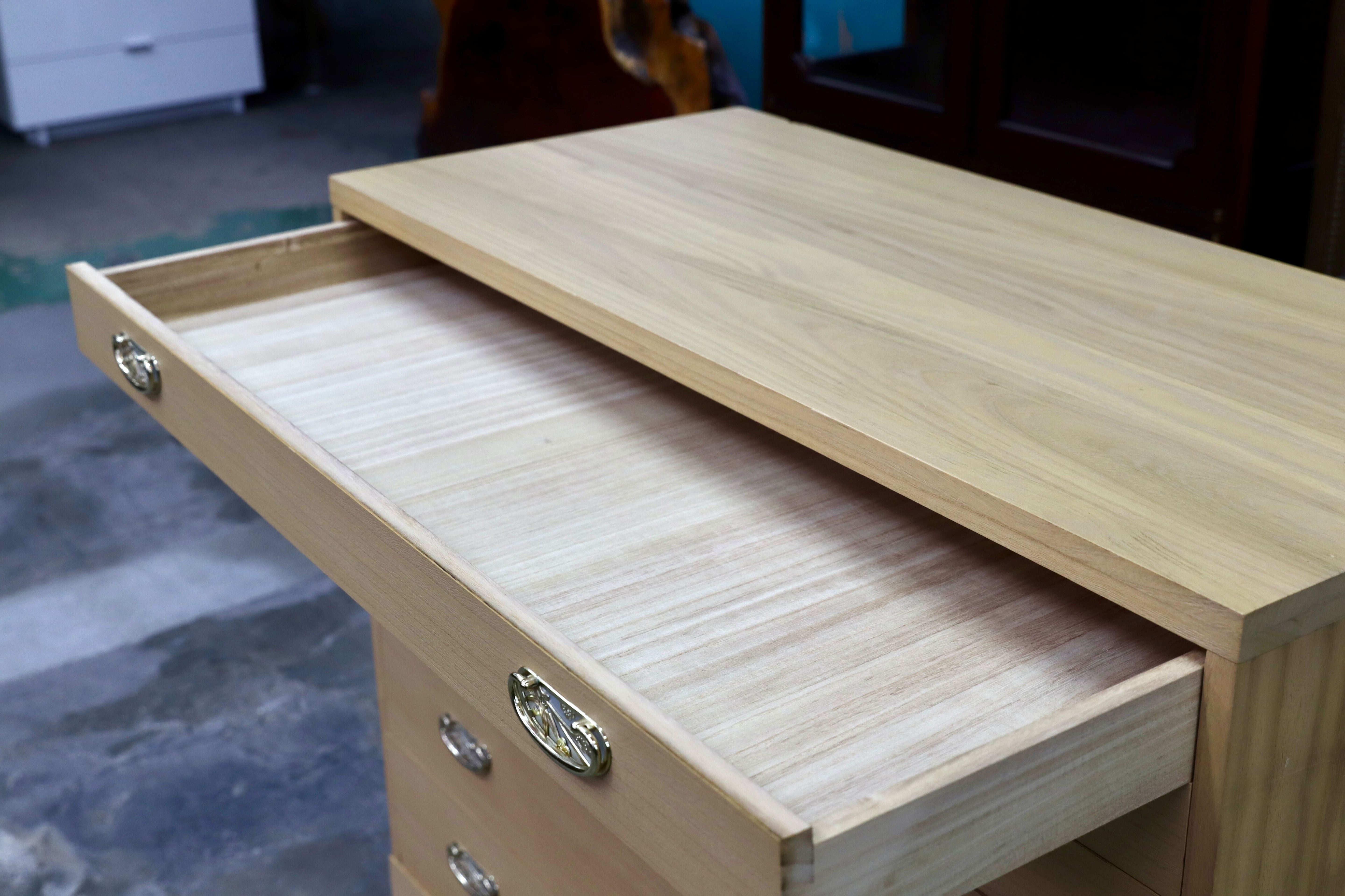 GMIH517○桐箪笥 整理箪笥 引出し収納 桐ダンス 箪笥 和家具 和モダン 定価13.5万