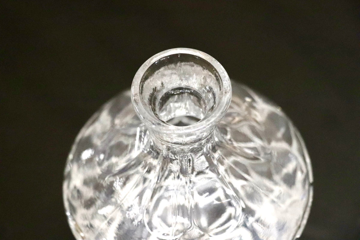 GMJH328C○ガラス製 ナイトカラフェ グラスセット デキャンタ 水差し 卓上サーバー ダイアモンドカット 硝子 フラワーベース
