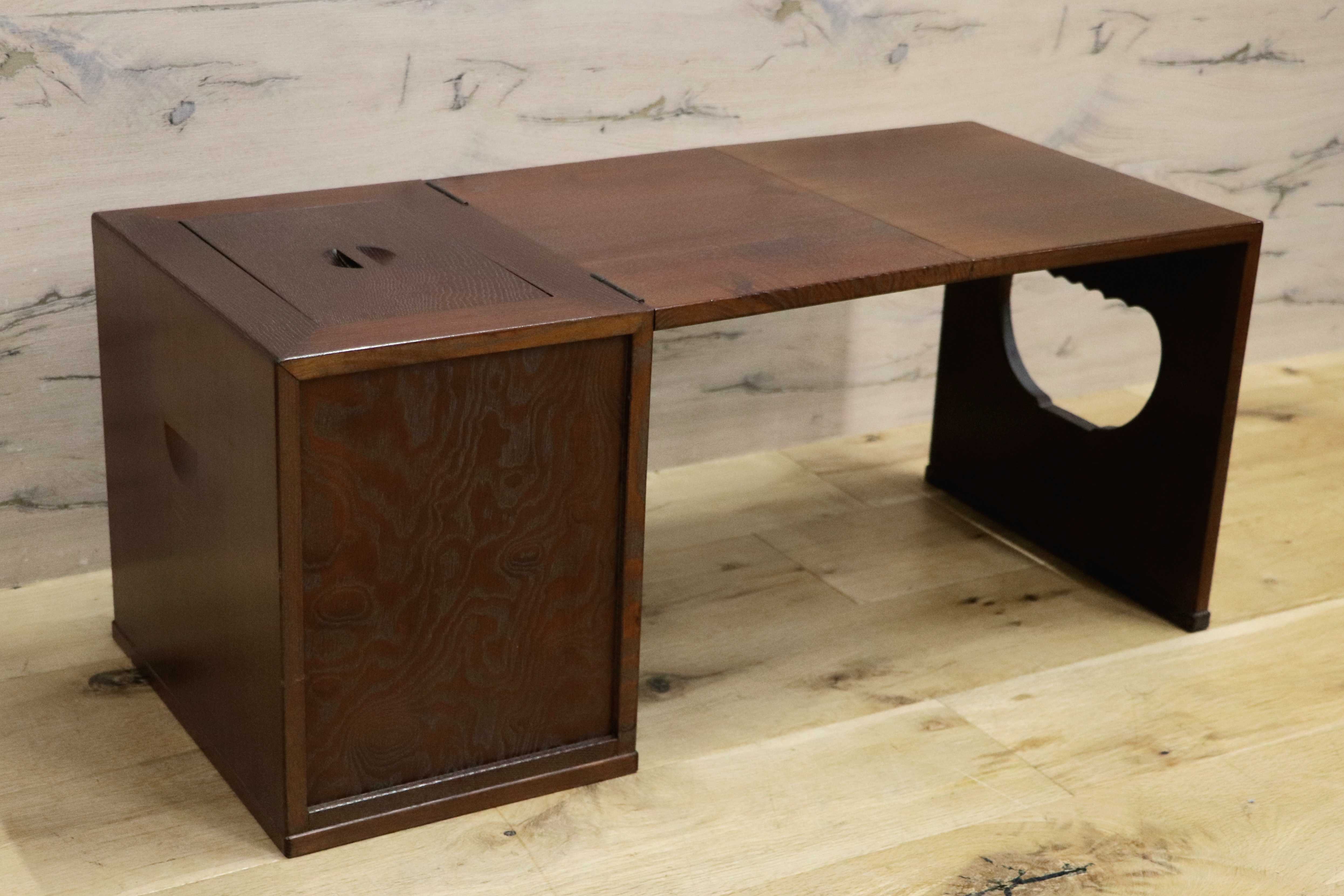 GMIH311A○折りたたみ式文机 座敷机 座卓 ローテーブル 作業台 和室 デスク 机 アンティーク