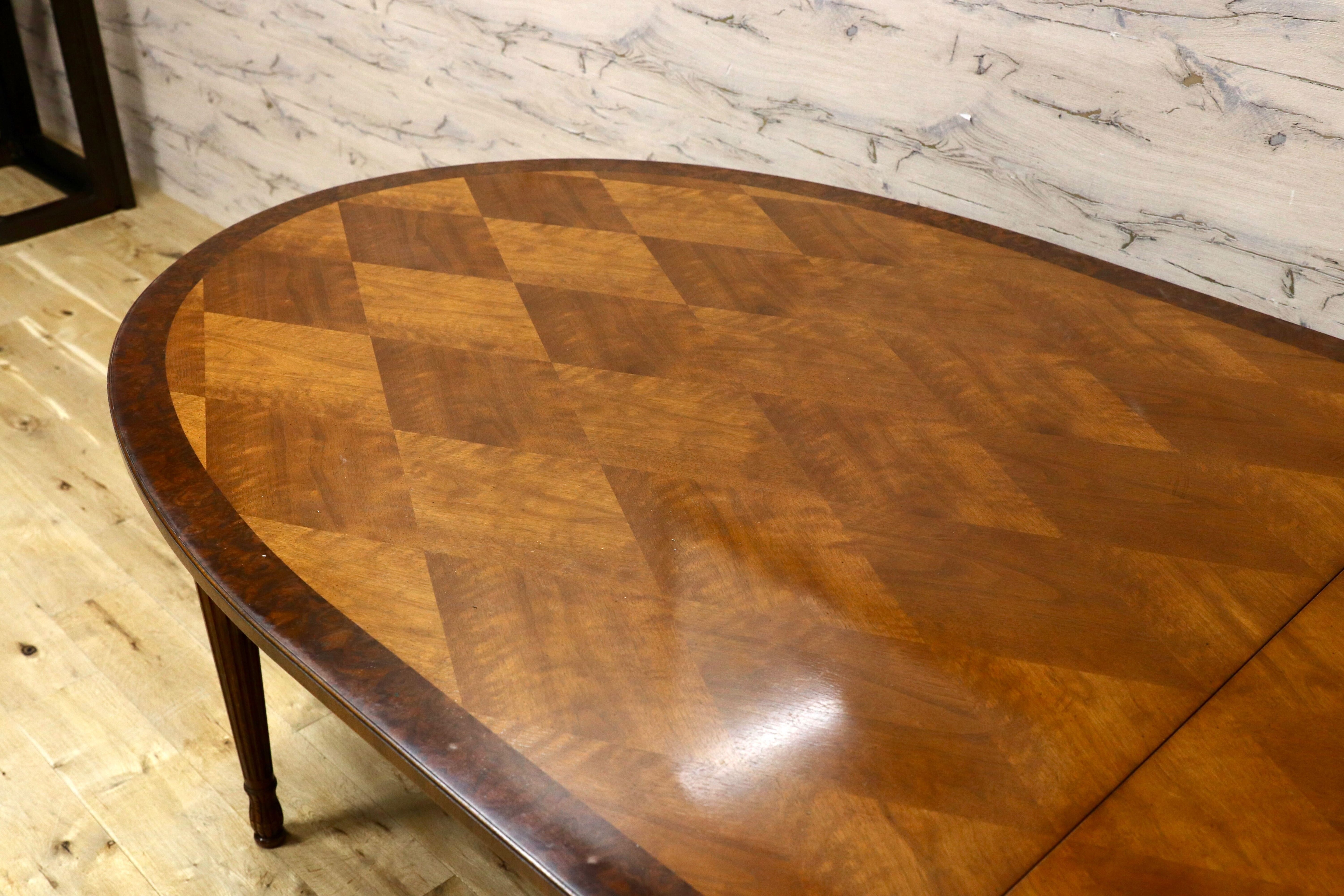 GMHK831○DREXEL HERITAGE / ドレクセルヘリテイジ 特大 エクステンション ダイニングテーブル 食卓テーブル クラシック 稀少 ※発送不可