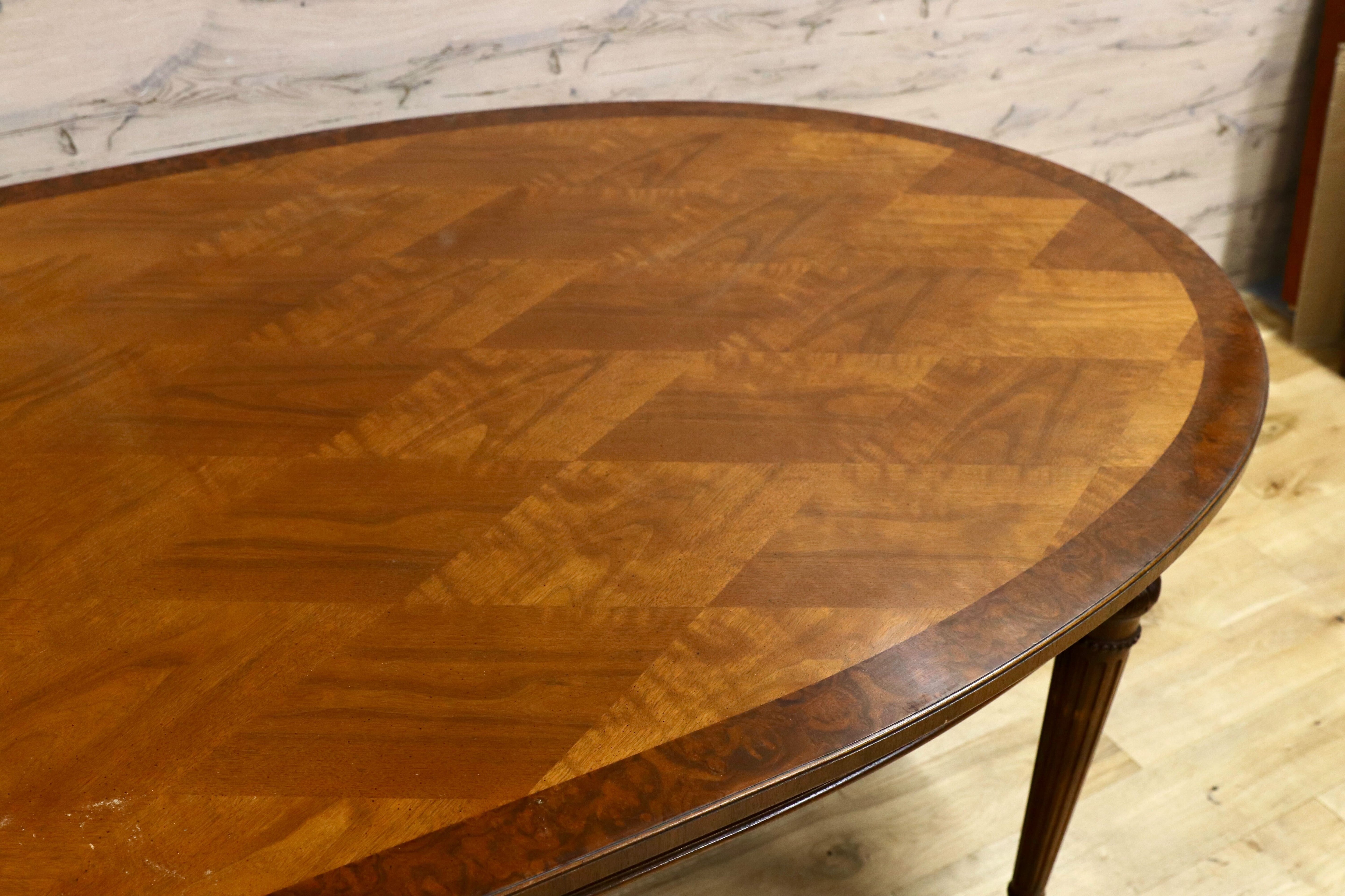 GMHK831○DREXEL HERITAGE / ドレクセルヘリテイジ 特大 エクステンション ダイニングテーブル 食卓テーブル クラシック 稀少 ※発送不可