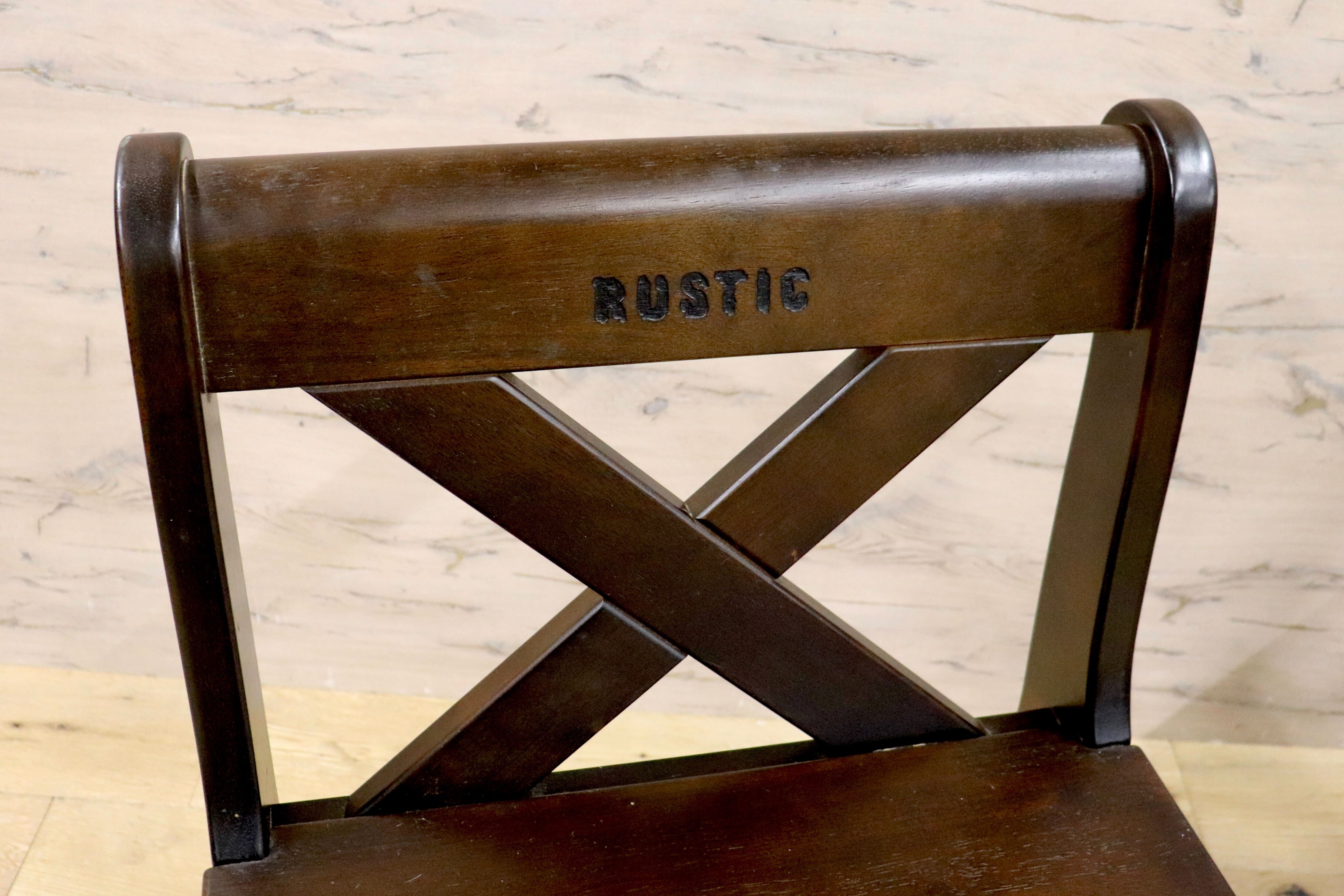 GMHK336A○karimoku / カリモク RUSTIC ルスティック ダイニングチェア 食卓椅子 カントリー 2脚セット ベンチ 国産家具