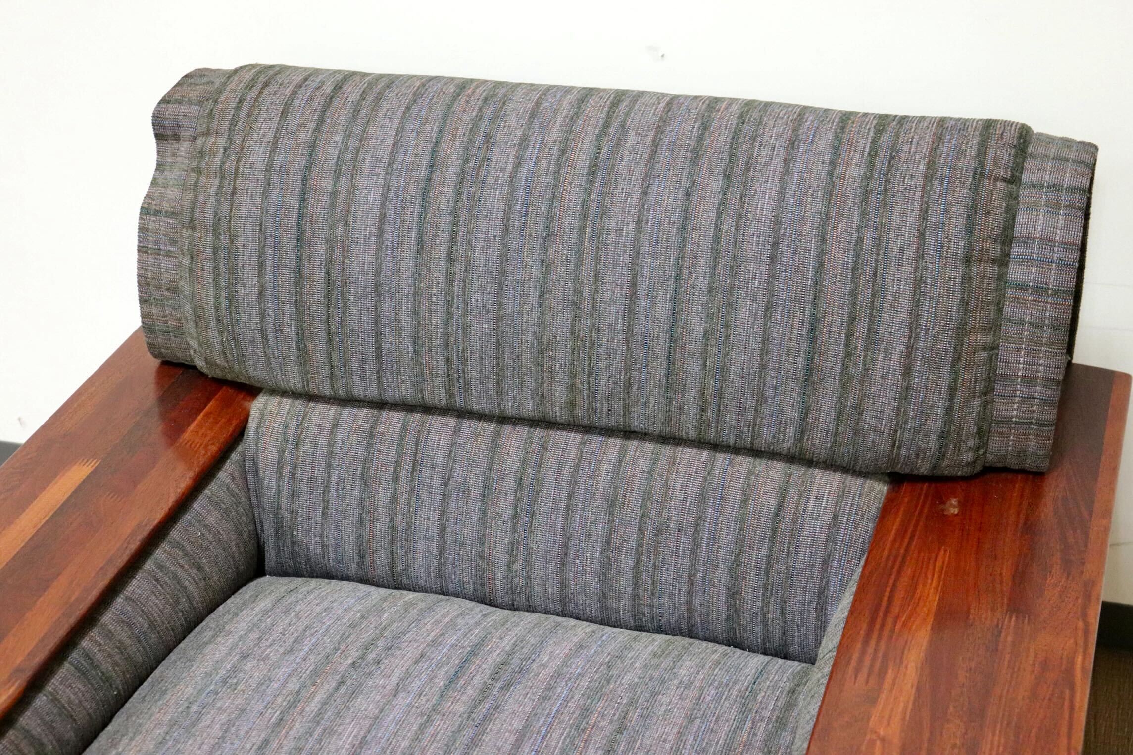 GMGN482A○karimoku / カリモク vivente ビベンテ 1人掛けソファ シングルソファ 応接 ファブリック 花梨材 定価約19万 稀少