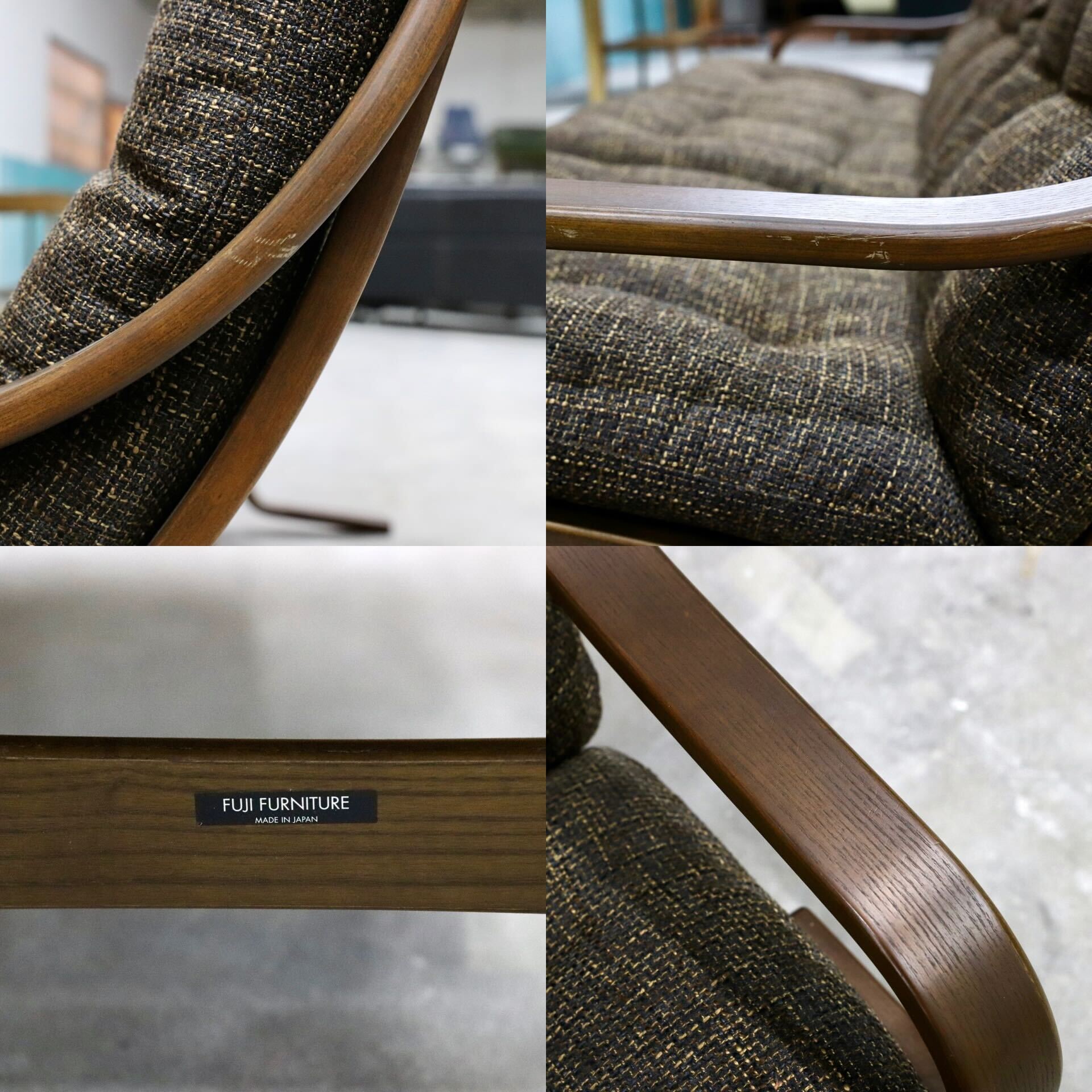 GMHN354B○冨士ファニチア / FUJI FURNITURE アージオ Agio セパレートソファ 3人掛けソファ トリプルソファ 北欧スタイル 約33万