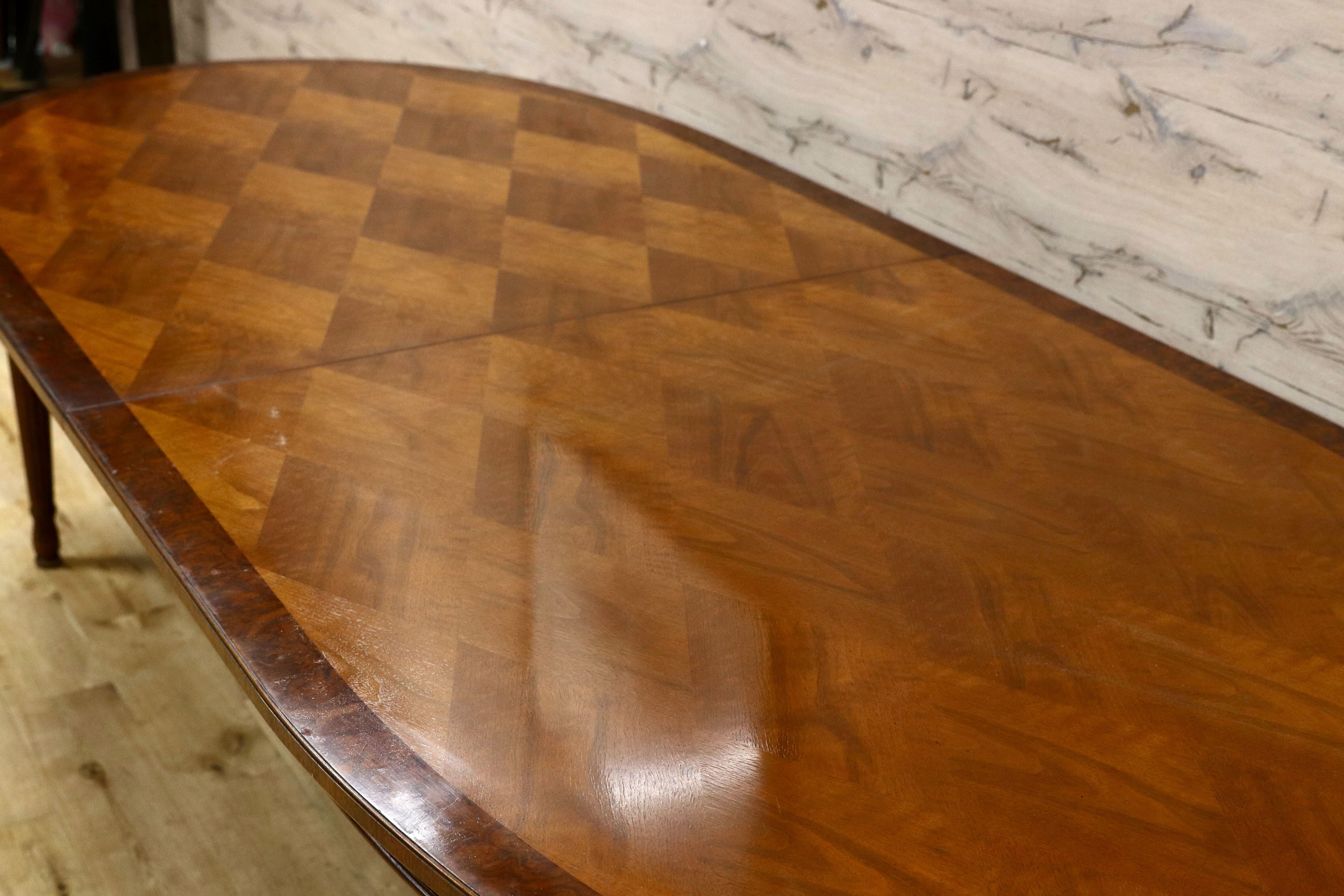 GMHK831○DREXEL HERITAGE / ドレクセルヘリテイジ 特大 エクステンション ダイニングテーブル 食卓テーブル クラシック 稀少 ※発送不可