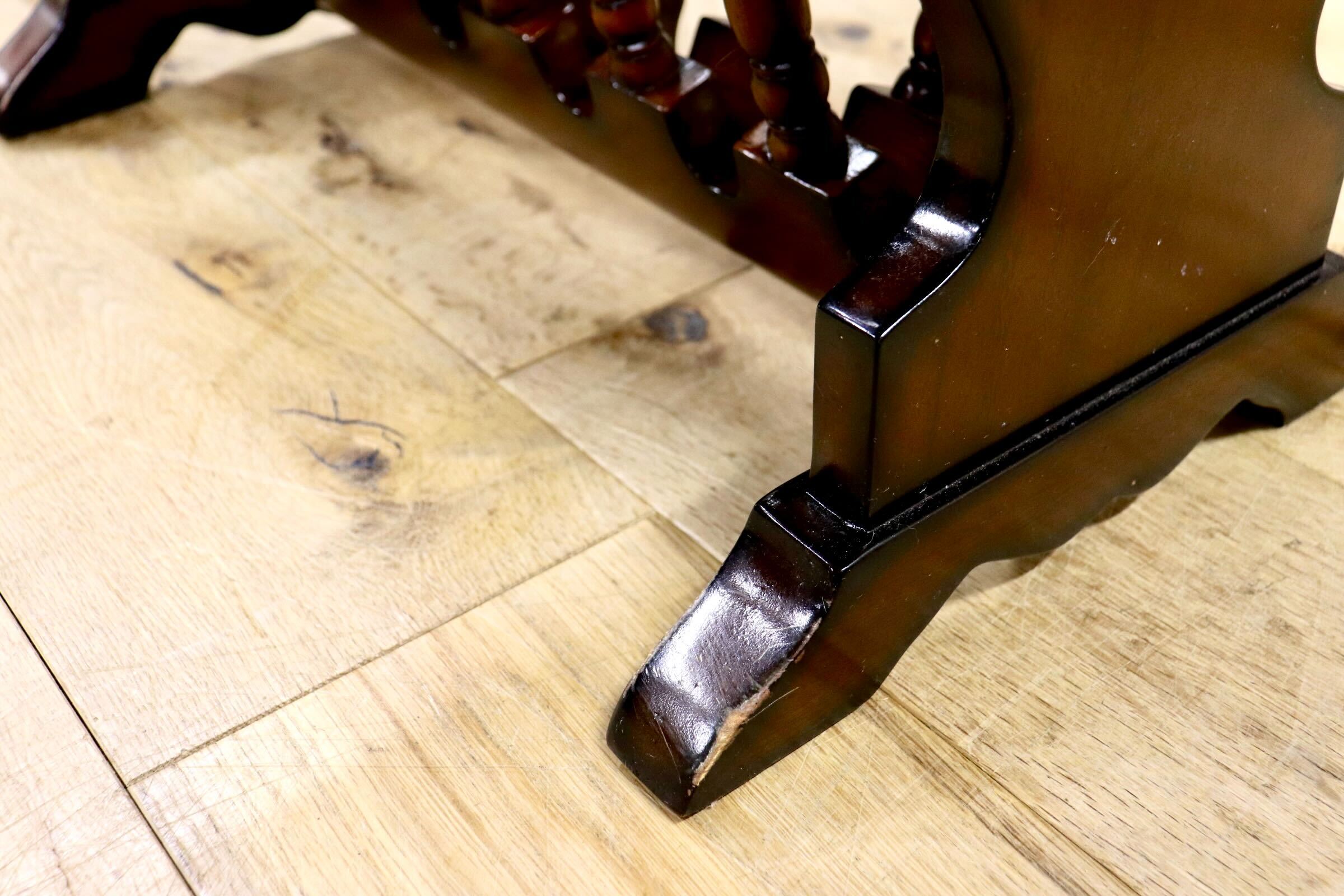 GMIK753I○クラシック マガジンラック サイドテーブル ヴィンテージ アンティーク調 ヨーロピアン 木製