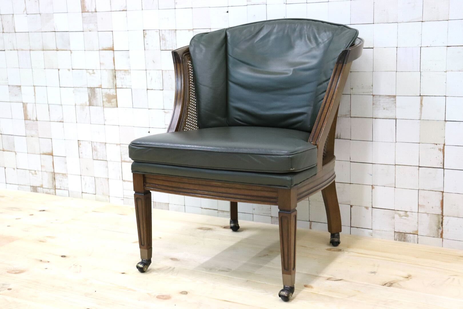 GMHK106A○maruni / マルニ 地中海ロイヤル ROYAL シャルル パーティチェア ダイニングチェア 椅子 キャスター 本革 クラシック 定価約25万