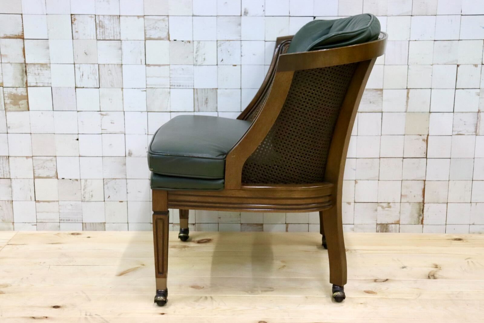 GMHK106A○maruni / マルニ 地中海ロイヤル ROYAL シャルル パーティチェア ダイニングチェア 椅子 キャスター 本革 クラシック 定価約25万