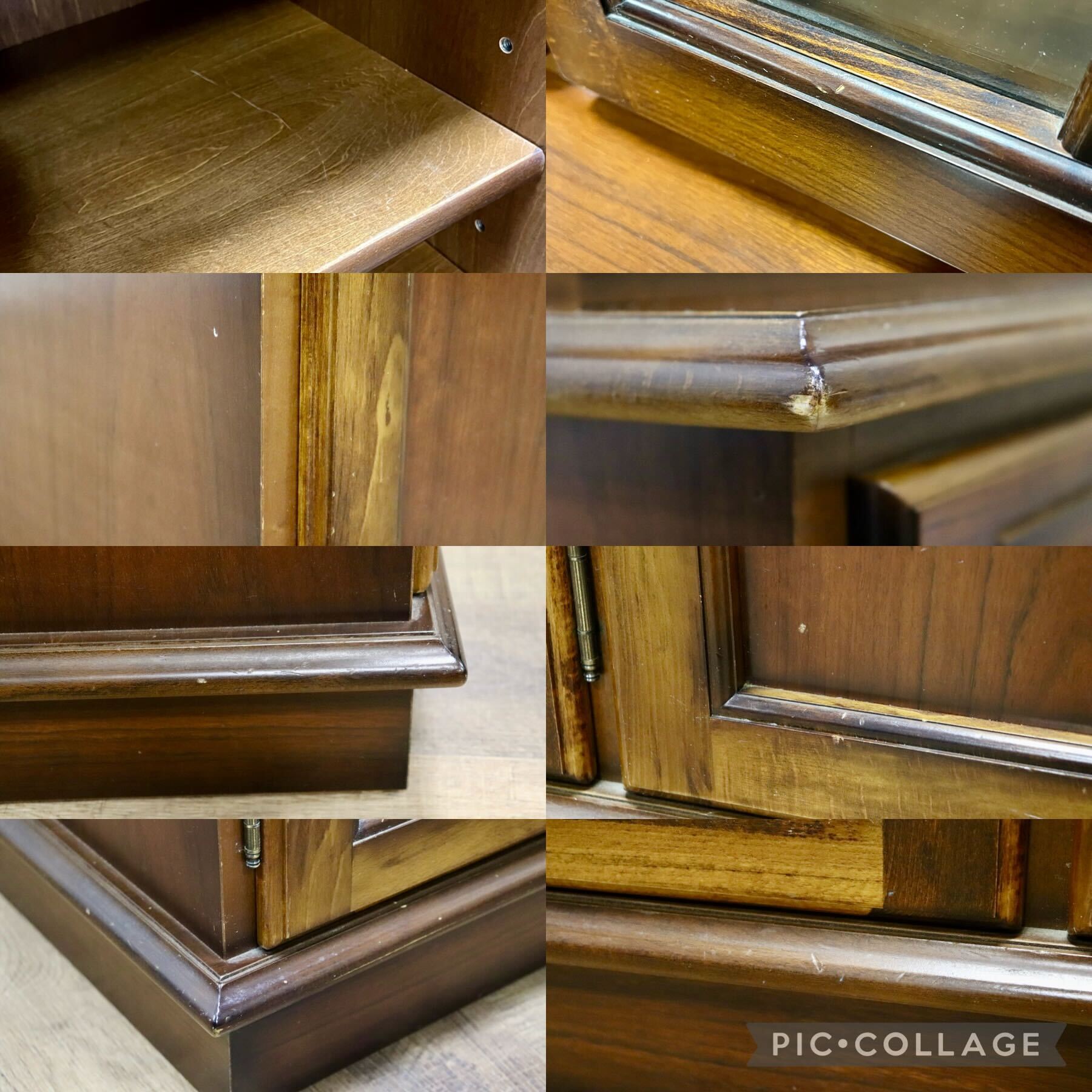 GMHS88○karimoku / カリモク コロニアル 食器棚 水屋棚 飾り棚 カップボード キッチンボード ダイニングボード カントリー 定価約37万
