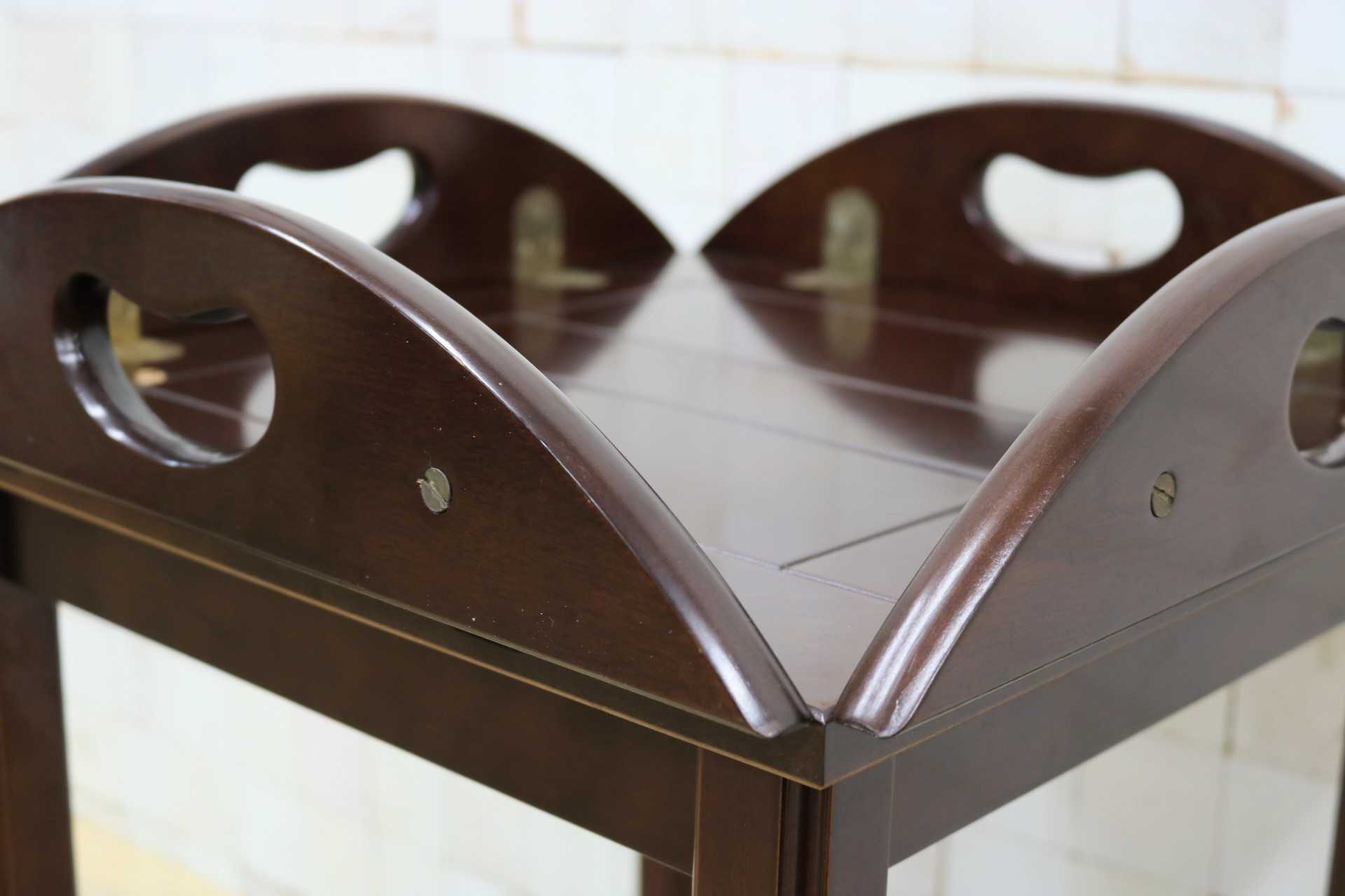 GMIH450◯The Bombay Company / ボンベイカンパニー バトラーズテーブル トレイテーブル サイドテーブル ヴィンテージ アメリカ家具