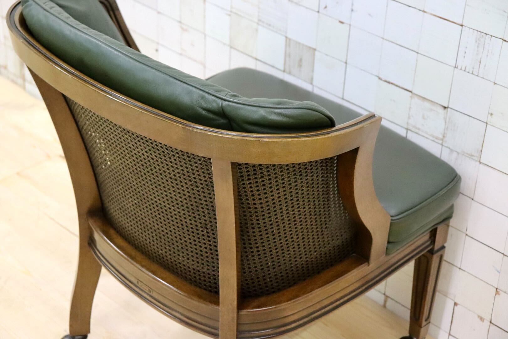 GMHK106A○maruni / マルニ 地中海ロイヤル ROYAL シャルル パーティチェア ダイニングチェア 椅子 キャスター 本革 クラシック 定価約25万