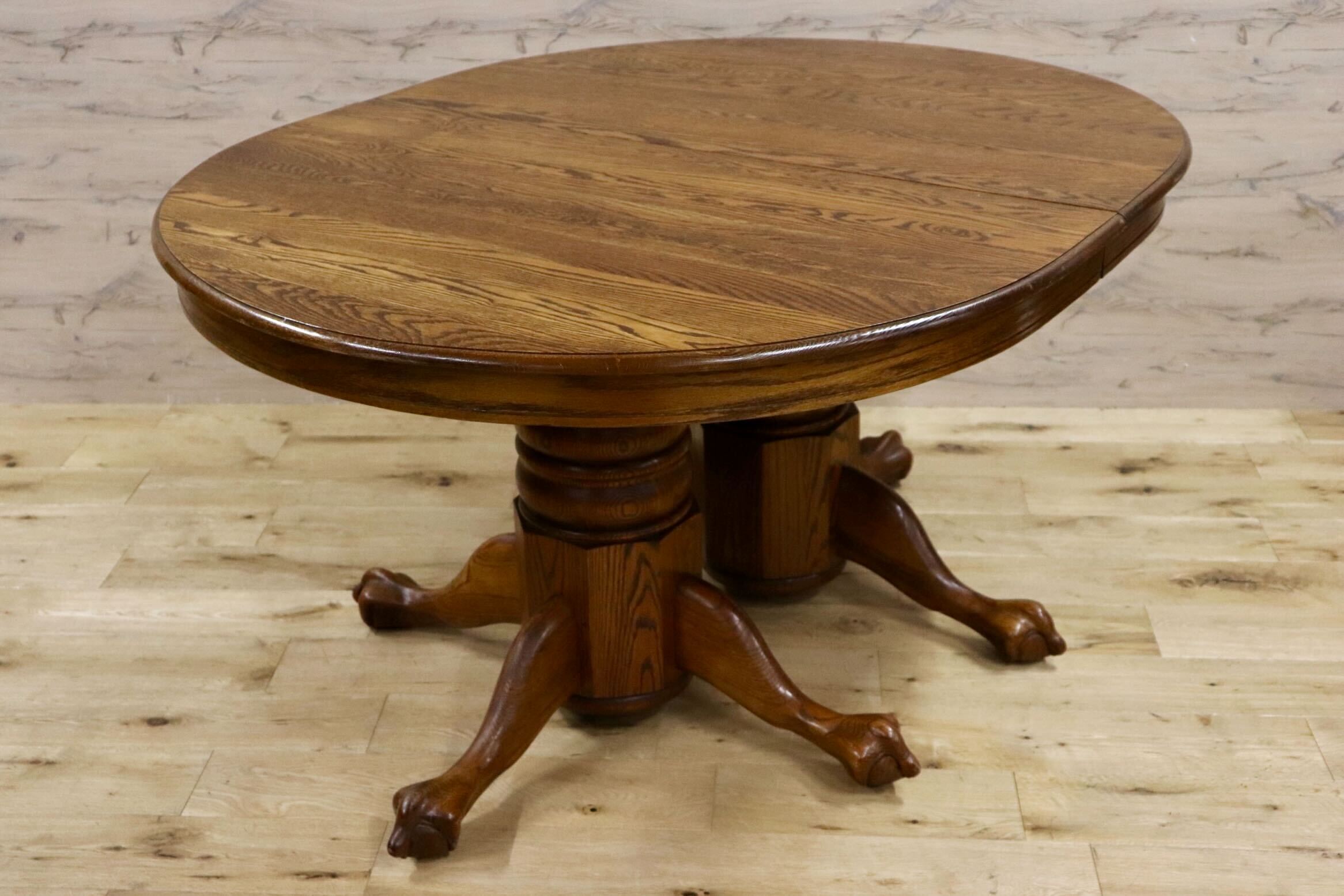 GMHH12○Shin Lee / シンリー ダイニングテーブル 食卓テーブル 作業台 オーバルテーブル 机 店舗 什器 オーク材 カントリー IDC大塚家具